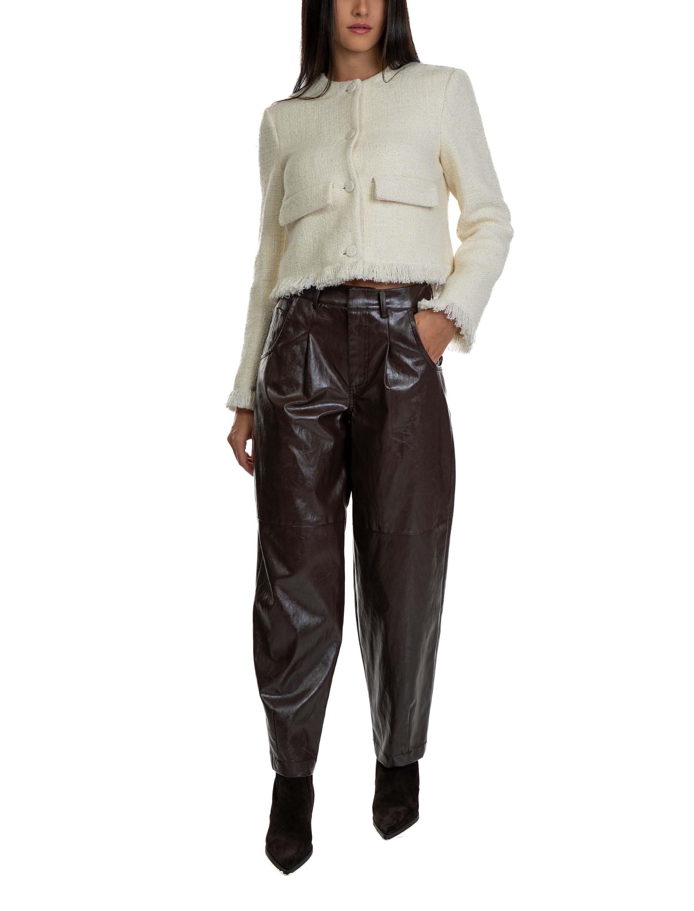 Faux leather balloon pants 30803 MORO FEDERICA TOSI 