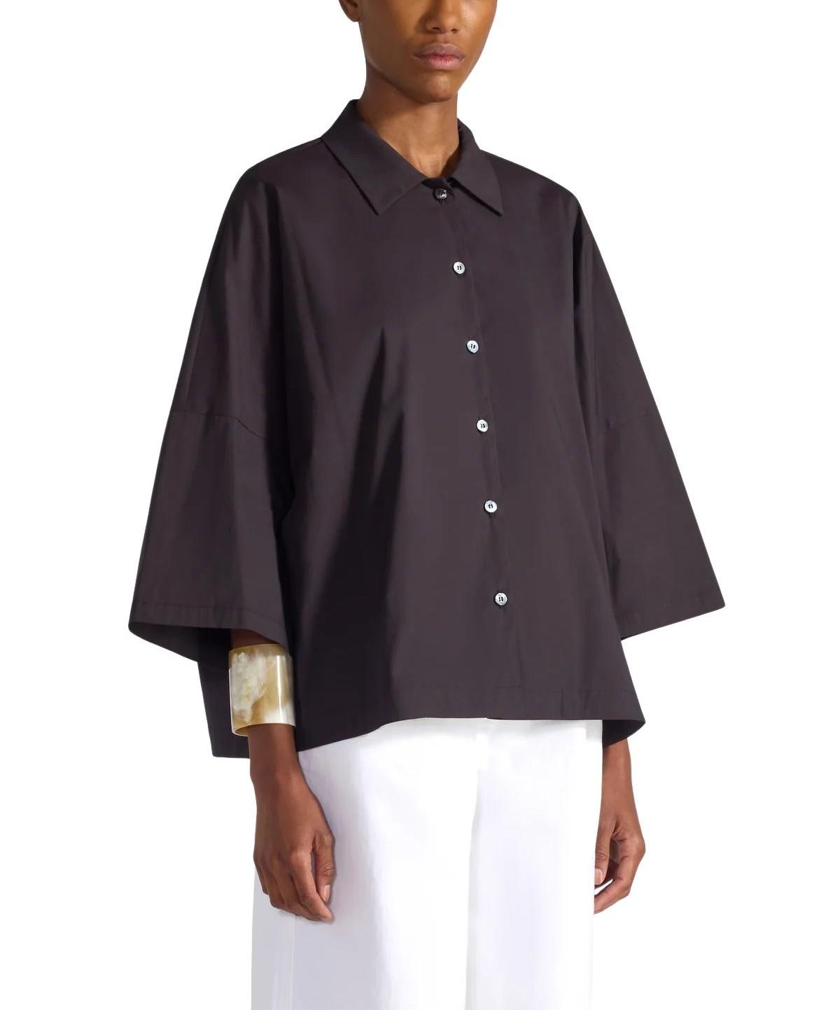 Camicia Flora Fondente FLORA F6SK22 FONDENTE LIVIANA CONTI 