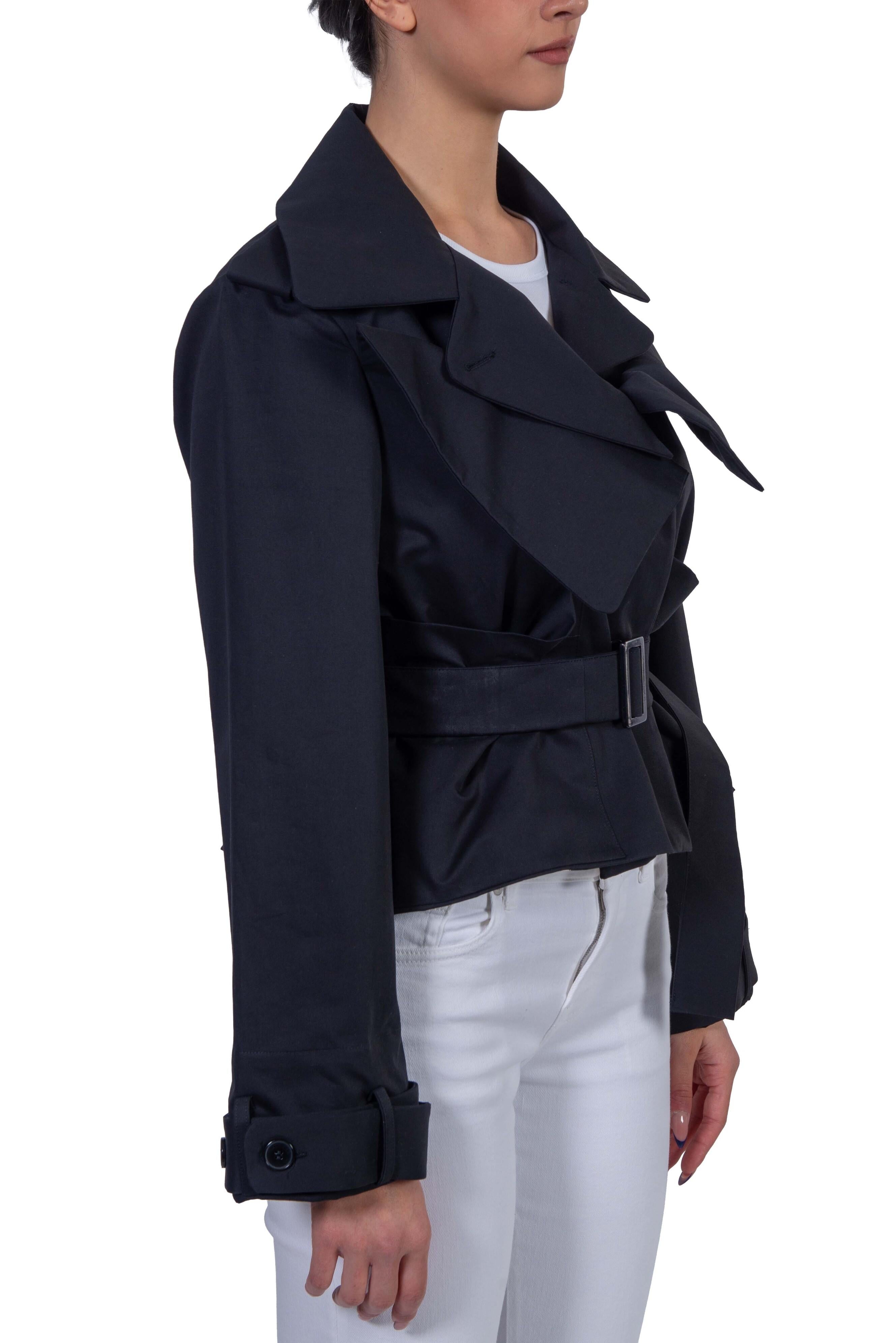 Trench corto nero BA814 TRENCH BLACK Balossa 