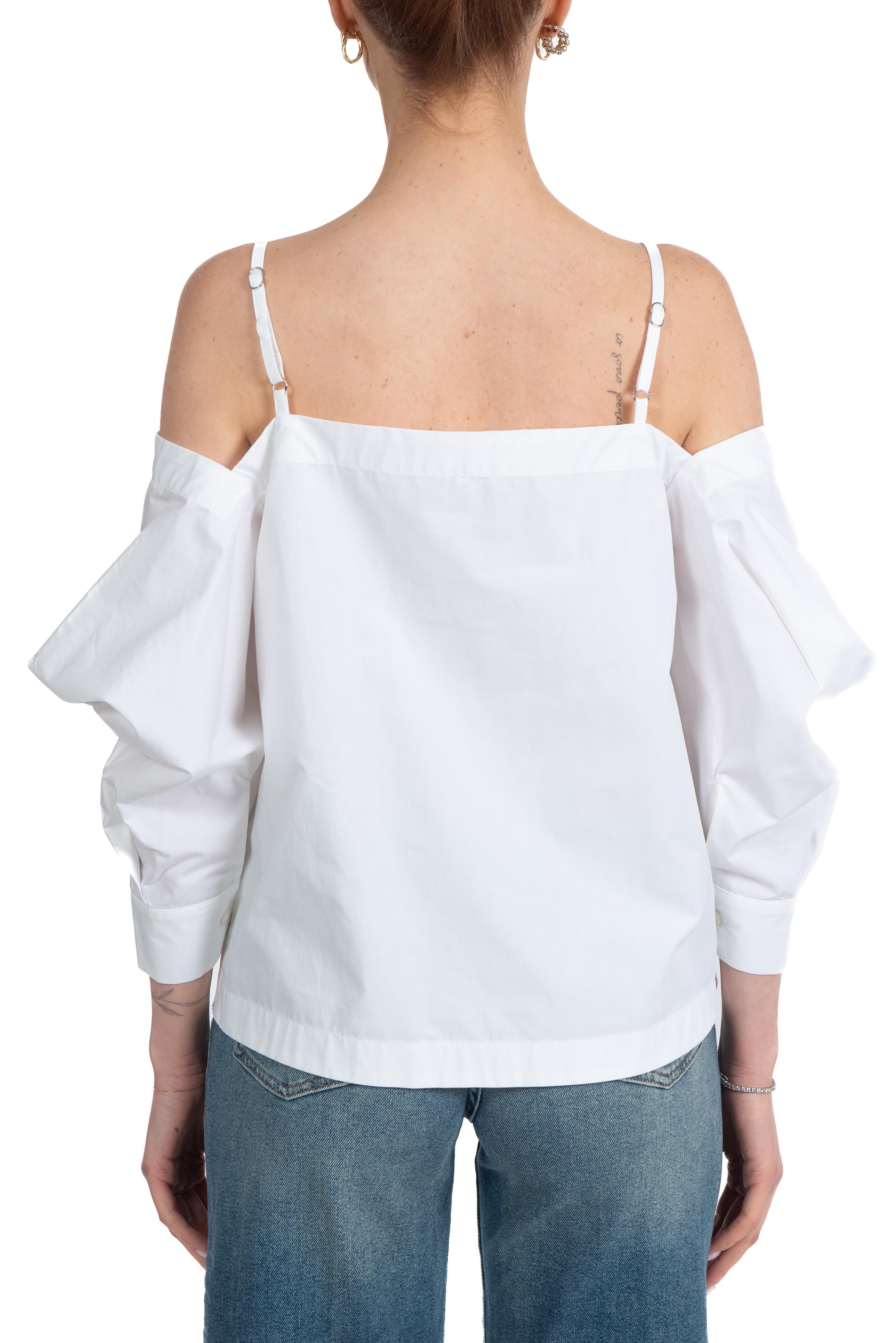 Blusa Aira bianca AIRA F6SK64 BIANCO LIVIANA CONTI 