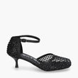 Scarpe con strass nero