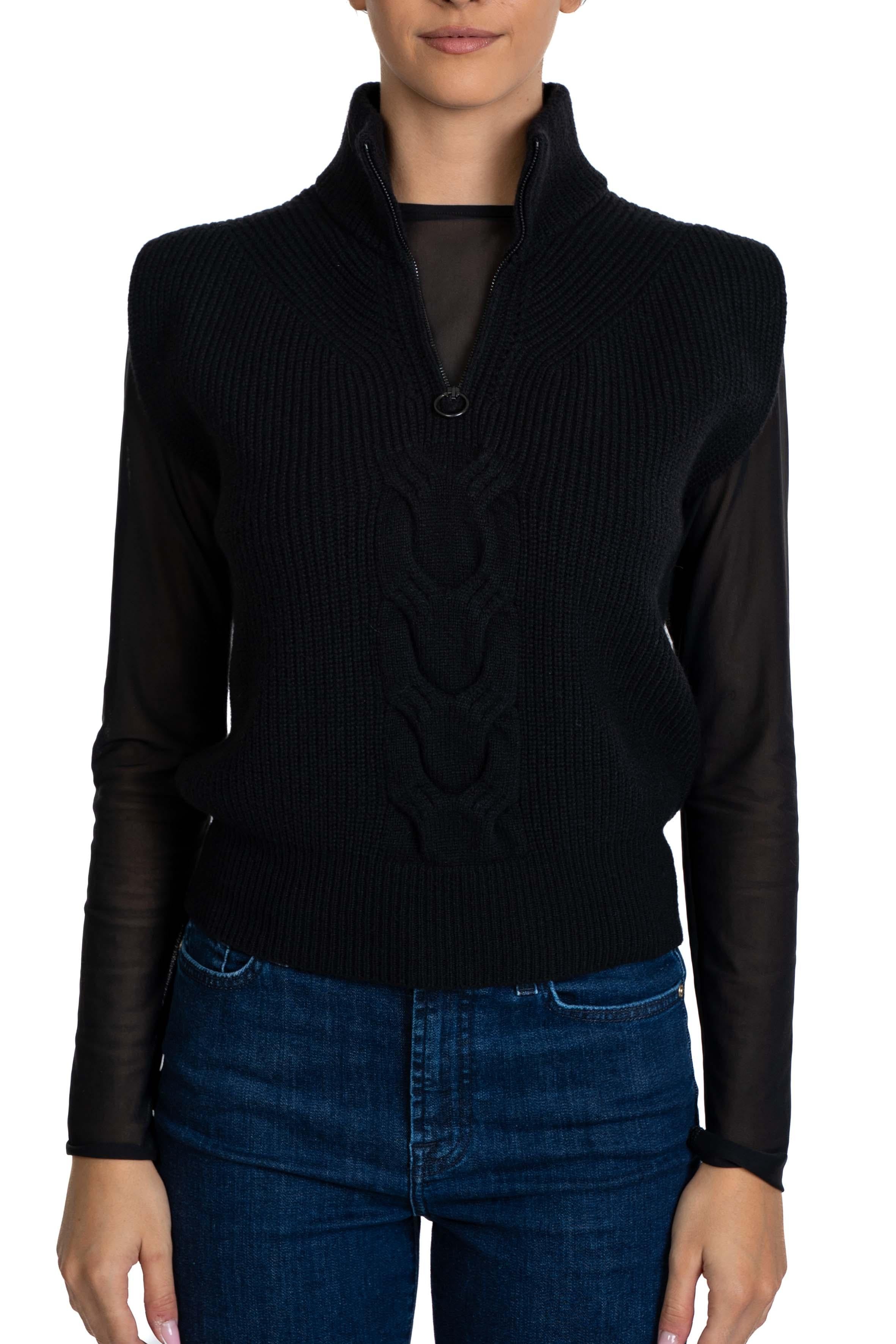 Gilet treccia 6114 N D.EXTERIOR 