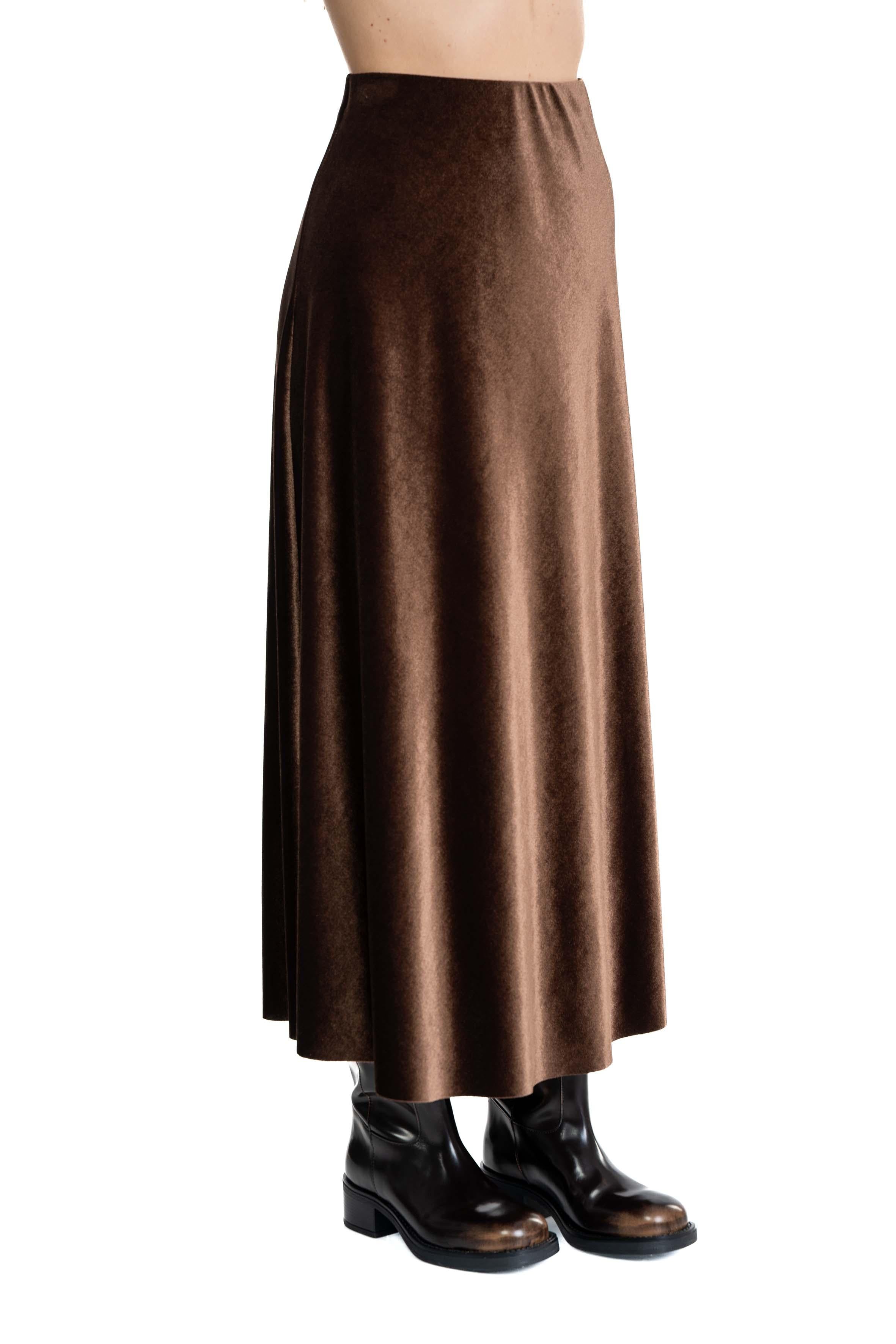 Gonna in ciniglia  marrone 2360 1647 CAFFE ALICE MILLER 