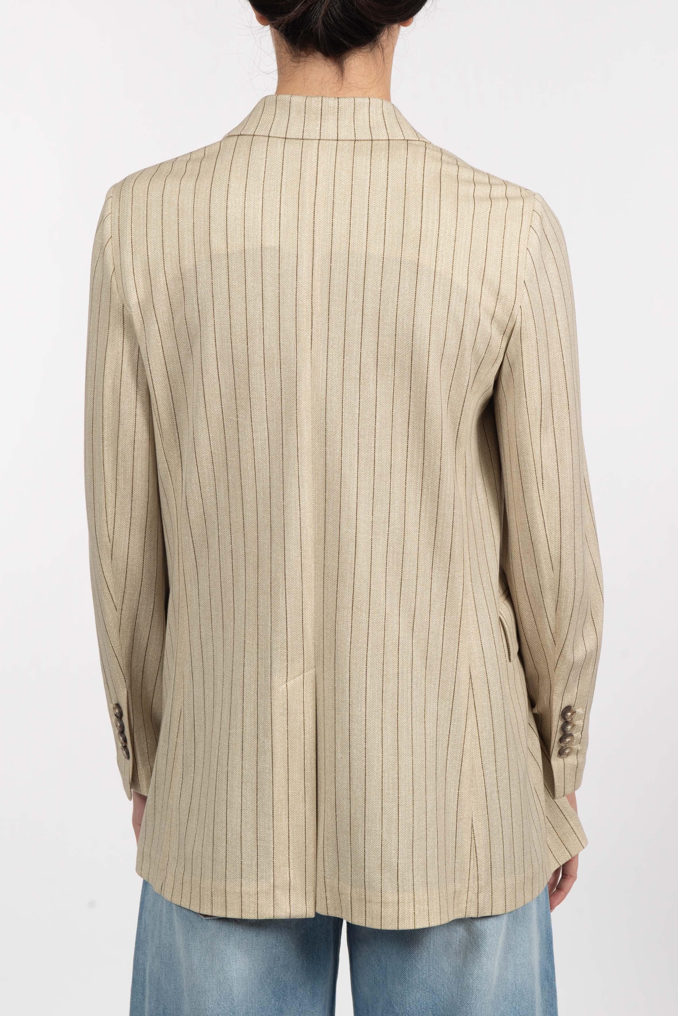 Giacca d/petto breasted gessato Circolo1901 FD3920 CORN CIRCOLO 