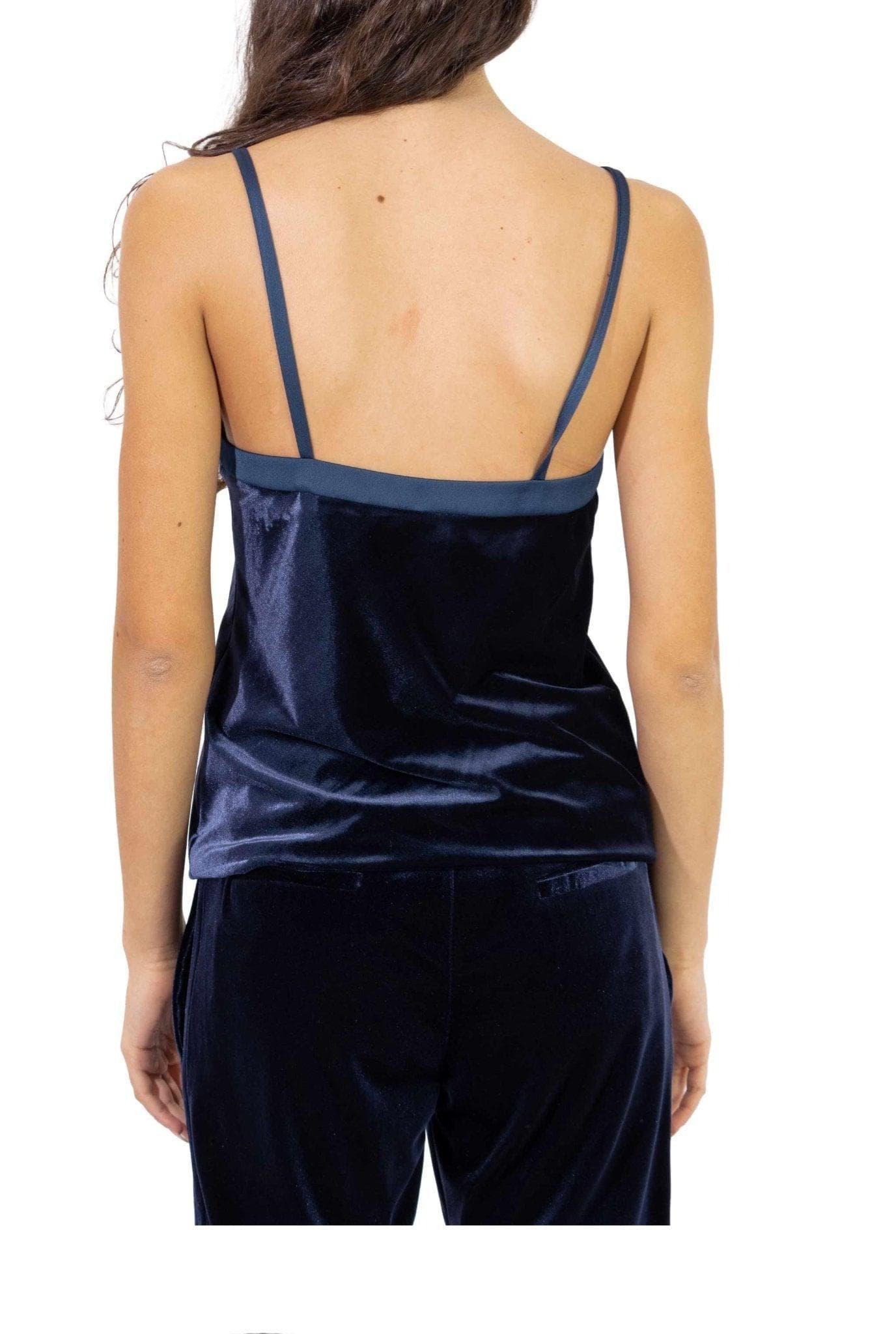 Top in velluto blu 3902 2894 B ALICE MILLER 