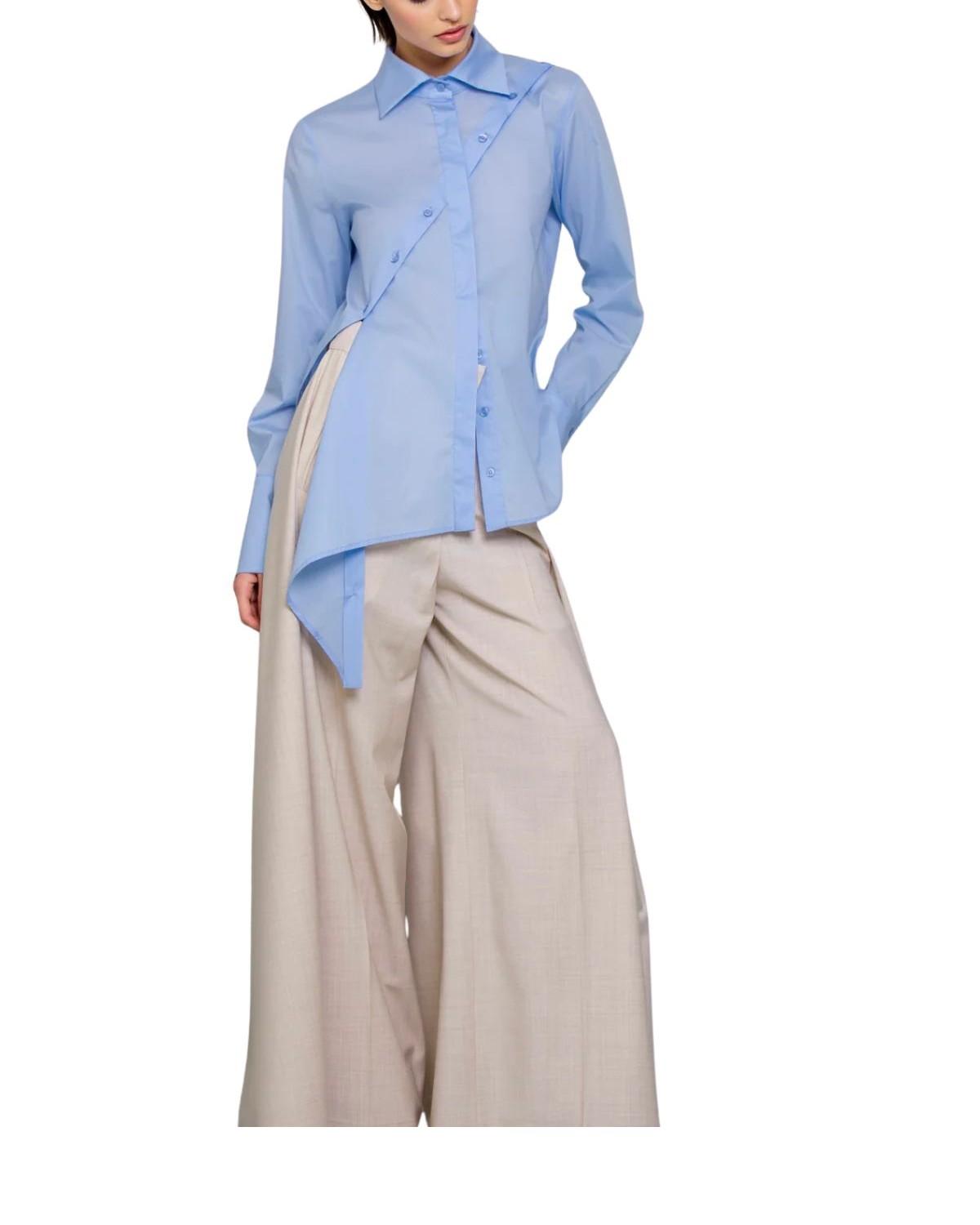 Camicia Adama in cotone celeste BA848 ADAMA SKY BLUE Balossa 