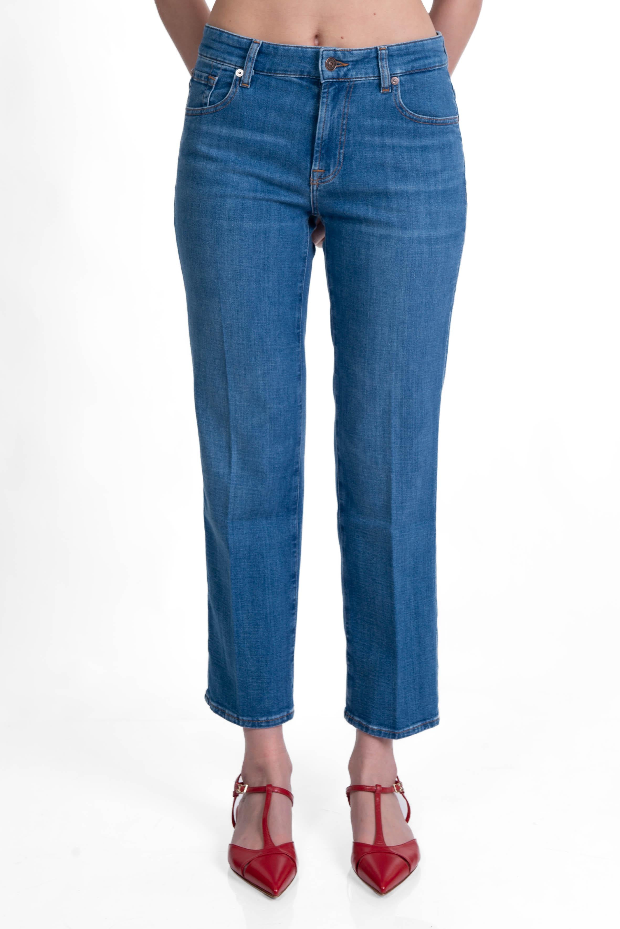 Jeans calie straight ankle CALIE STRAIGHT ANKLE U7NVA MID BLUE 7 FOR ALL MANKIND 