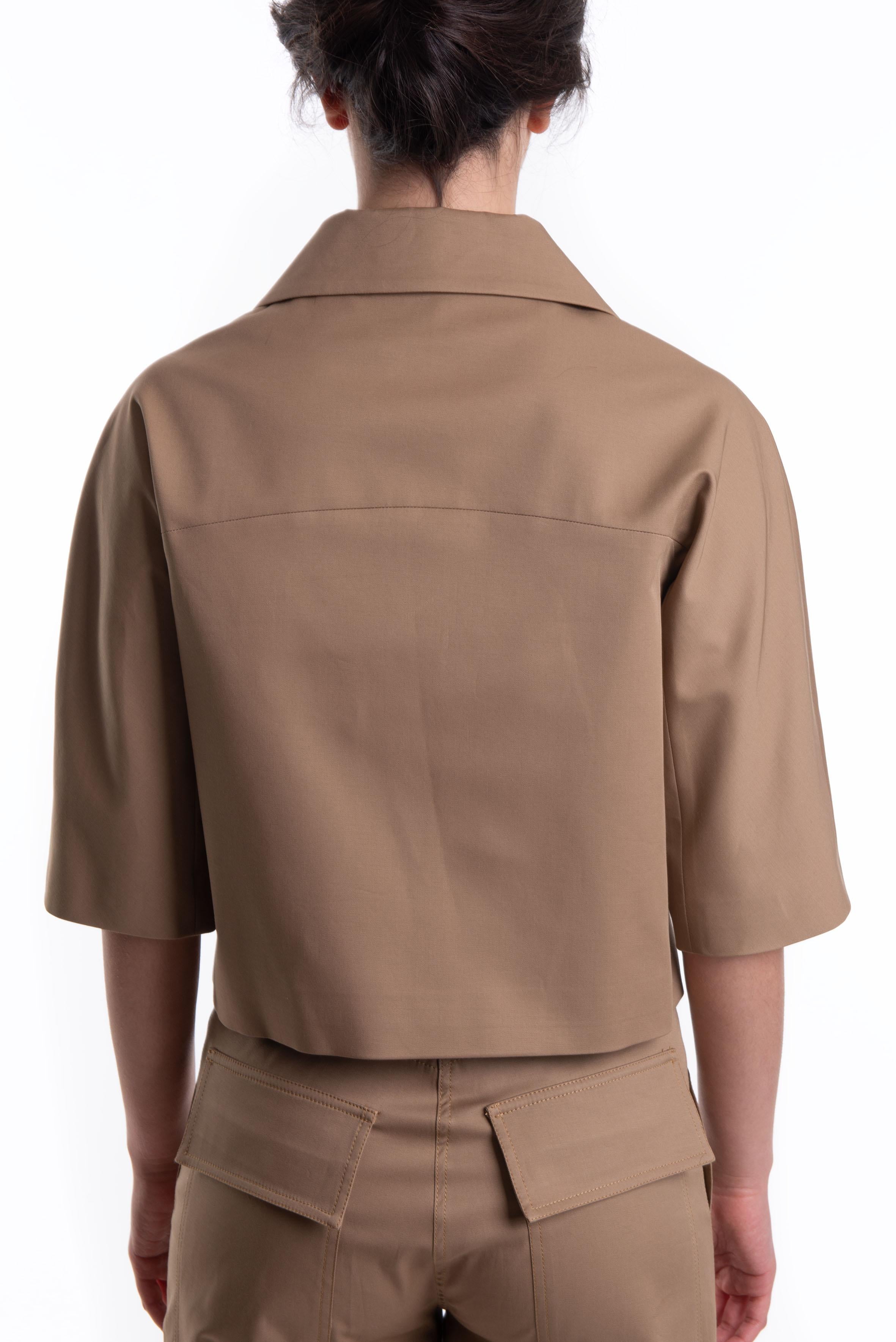 Giacca crop in cotone 4369  4153 C ALICE MILLER 