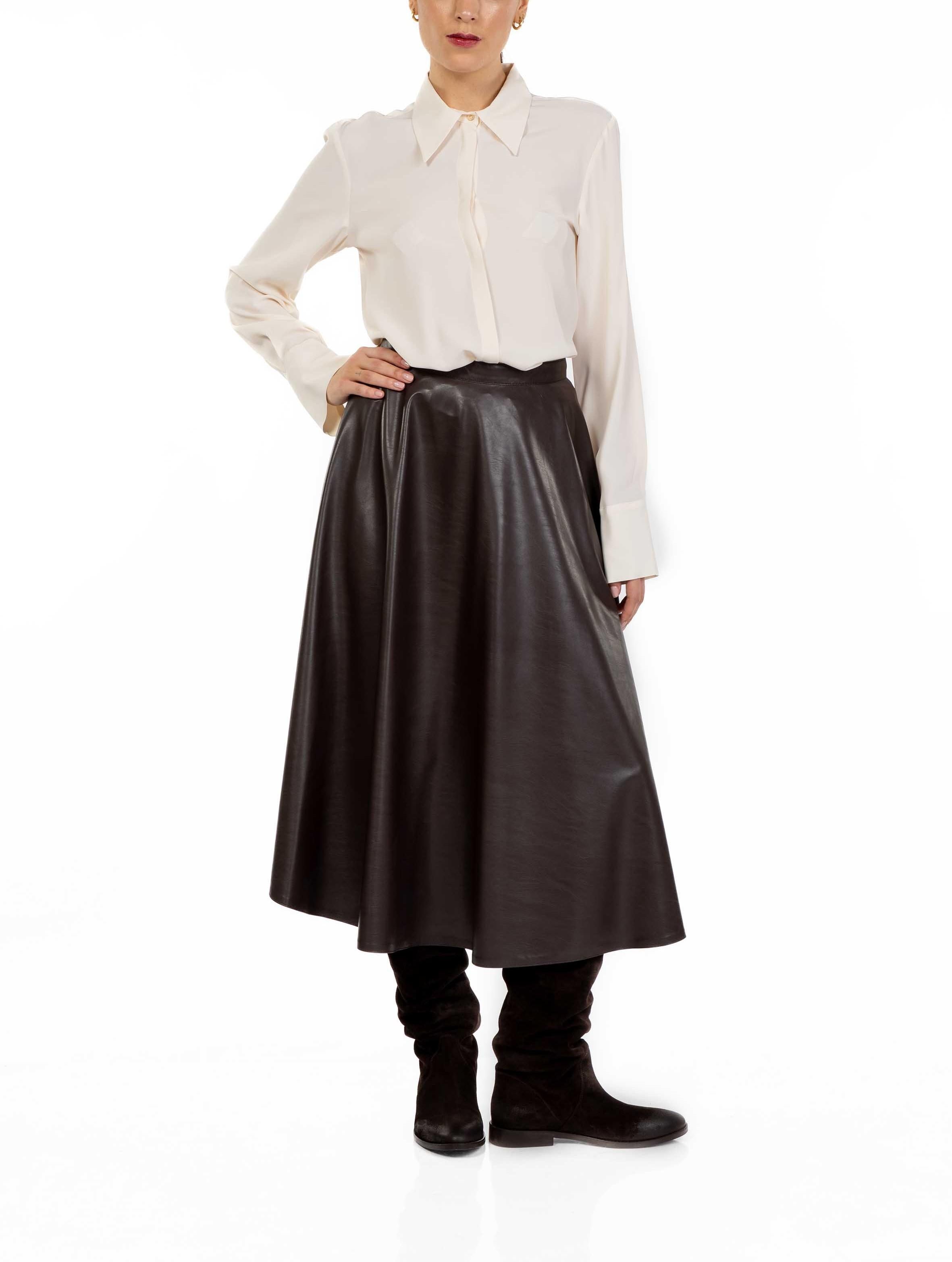 Camicia misto seta panna 4494 4057 NATURALE ALICE MILLER 