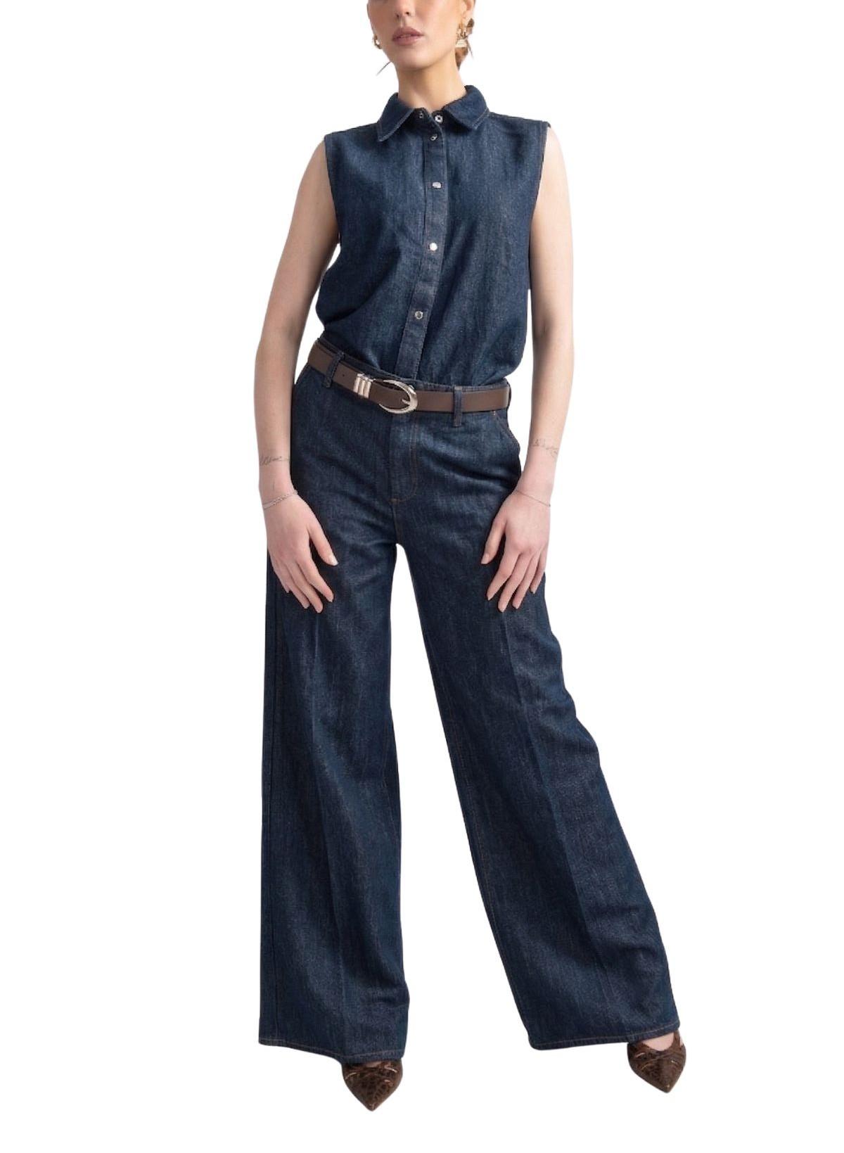 Camiciajeans Sleeveless Shirt SLEEVELESS SHIRT BLOSSOM BLU 7 FOR ALL MANKIND 