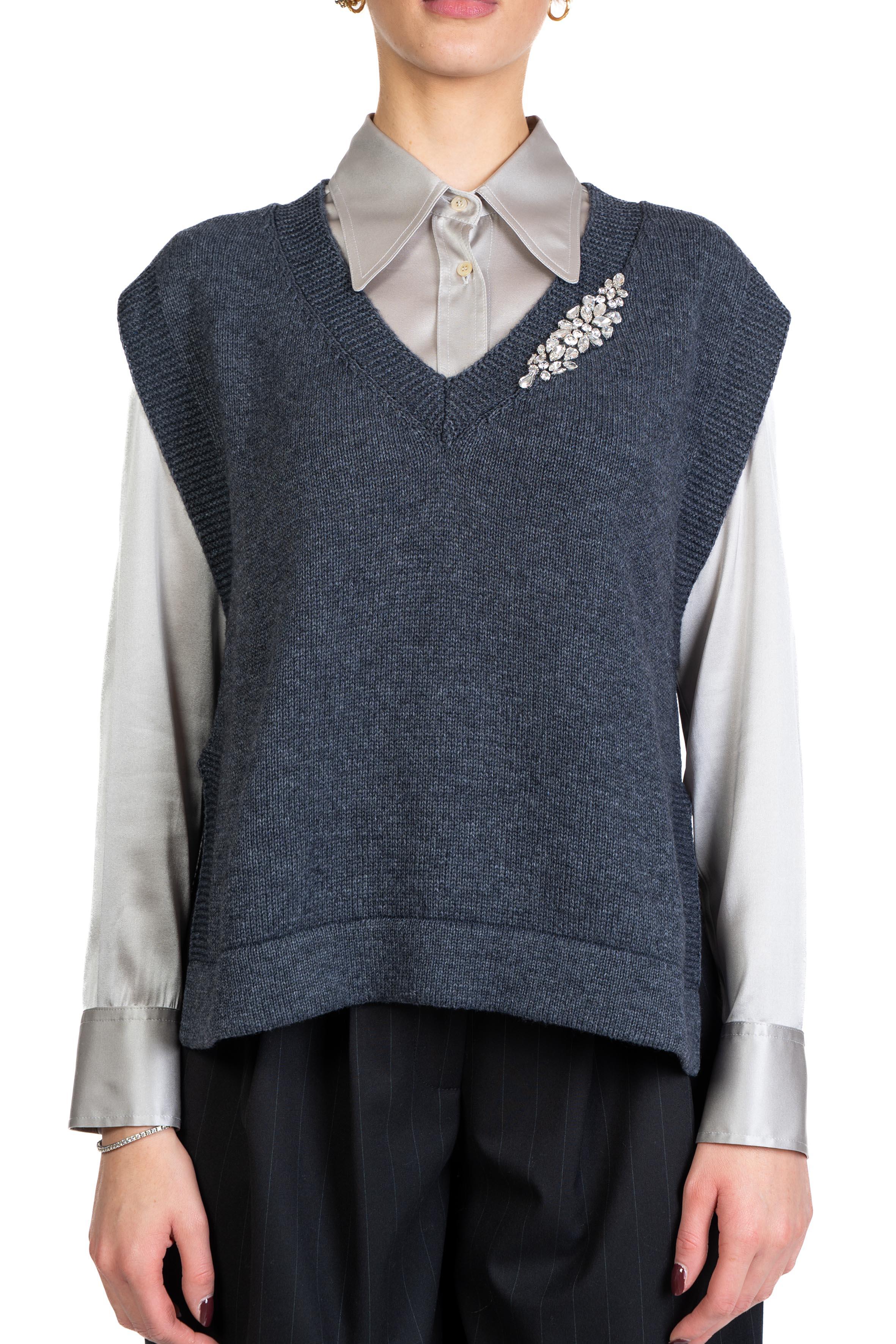 Gilet Abilene antracite ABILENE ANTRACITE LIVIANA CONTI 