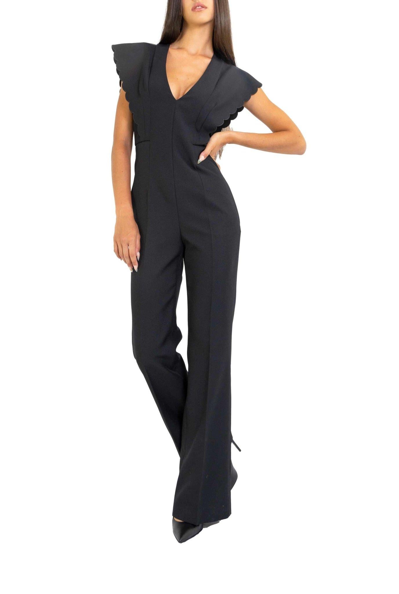 Tuta intera nera con scollo a V A0444 5727 N PHILOSOPHY 