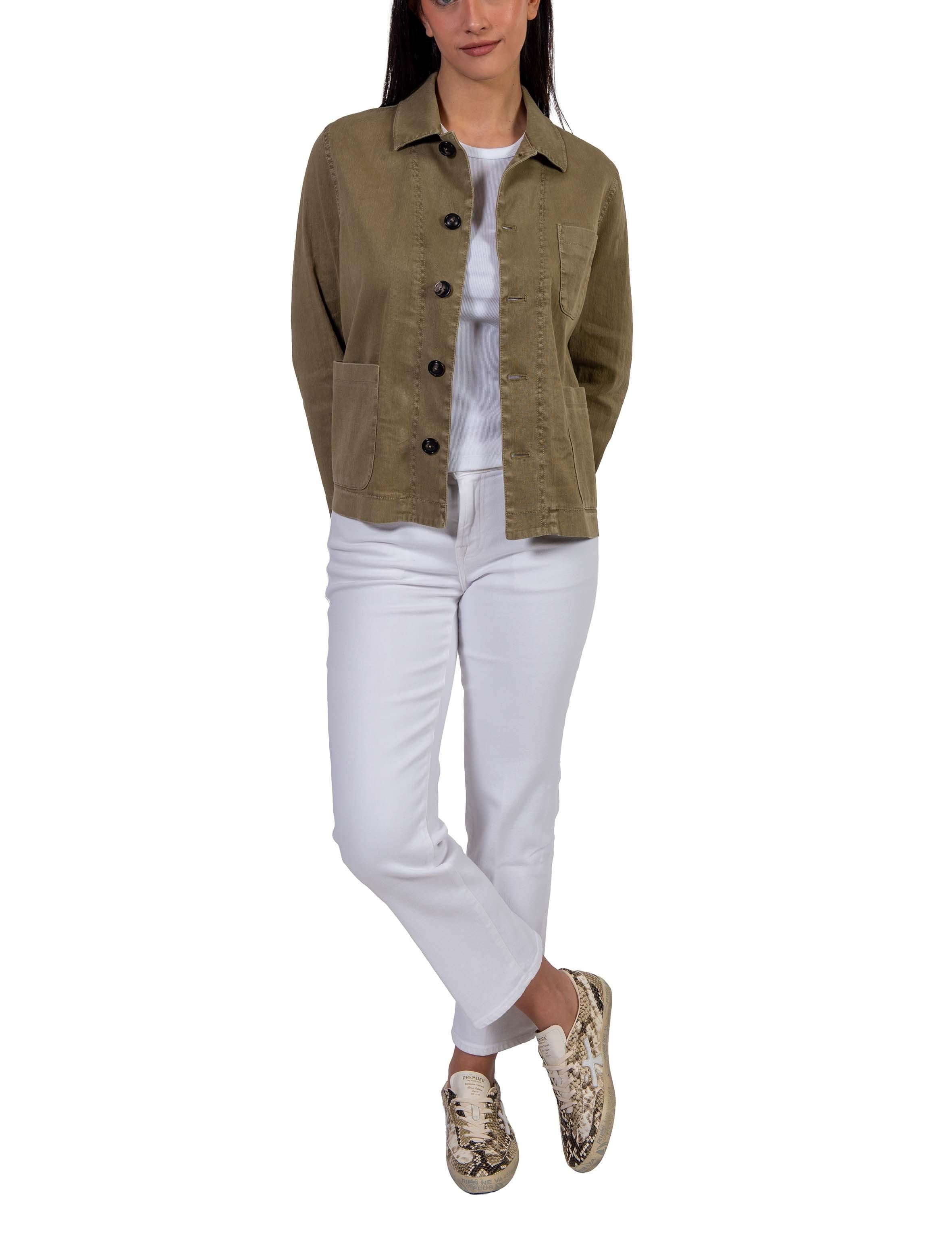 Sahariana verde militare FD4017 PANAM OLIVA CIRCOLO 