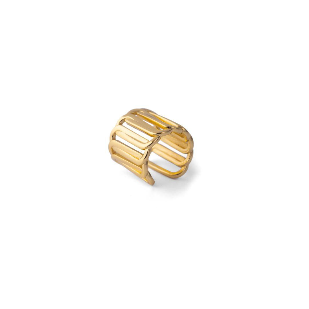 Anello Square RING SQUARE GOLD FEDERICA TOSI 