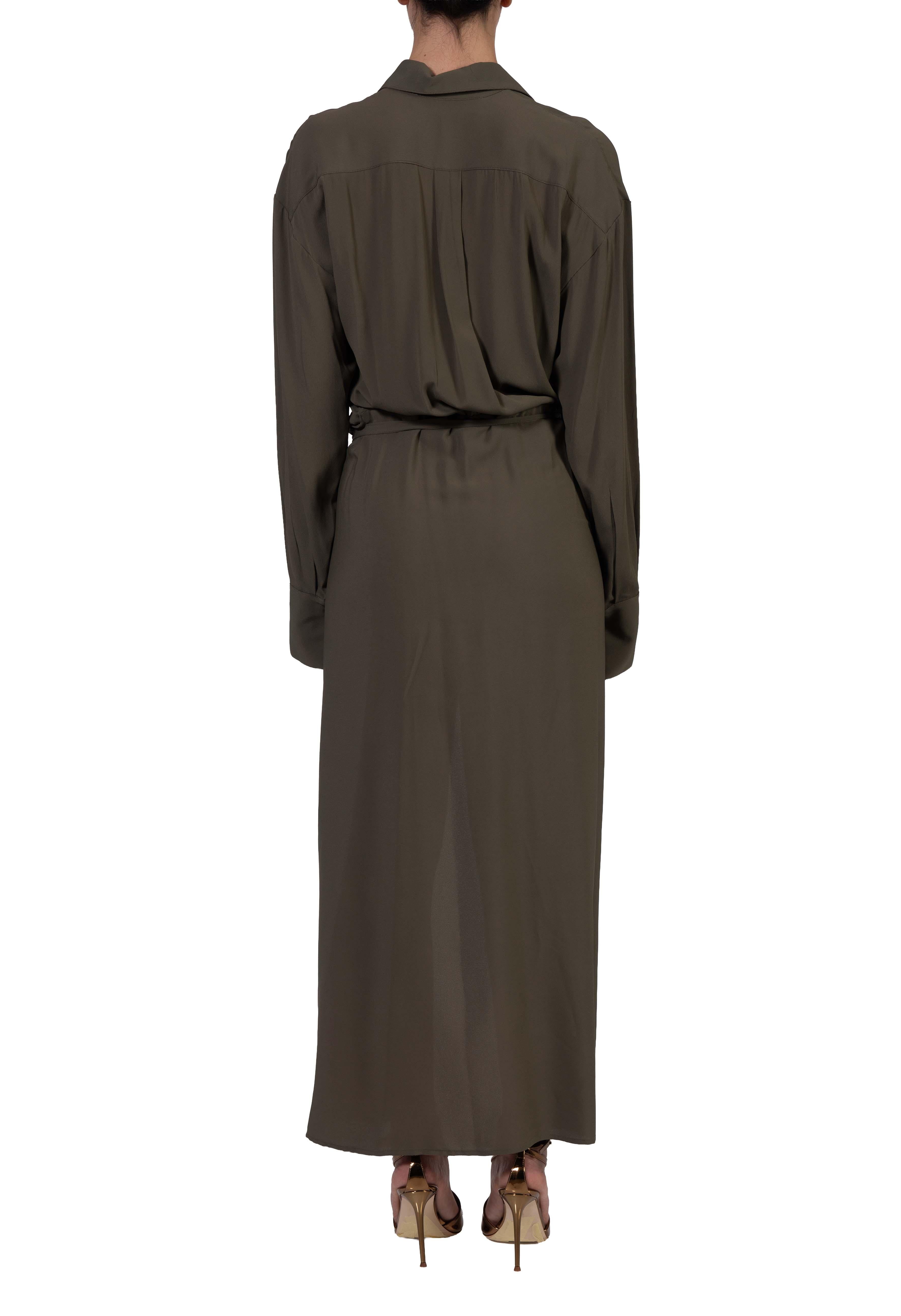 Abito lungo pareo verde militare 41202 MILITY FEDERICA TOSI 