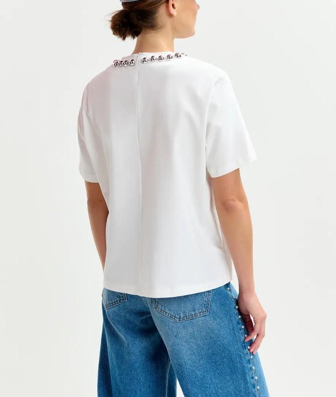 T-shirt Intenso bianca INTENSO OFF WHITE ESSENTIEL ANTWERP 
