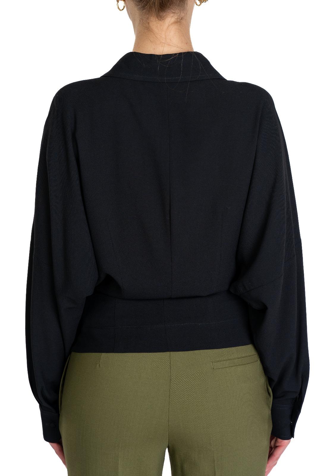 Blusa incrociata nera 4567 4370 NERO ALICE MILLER 