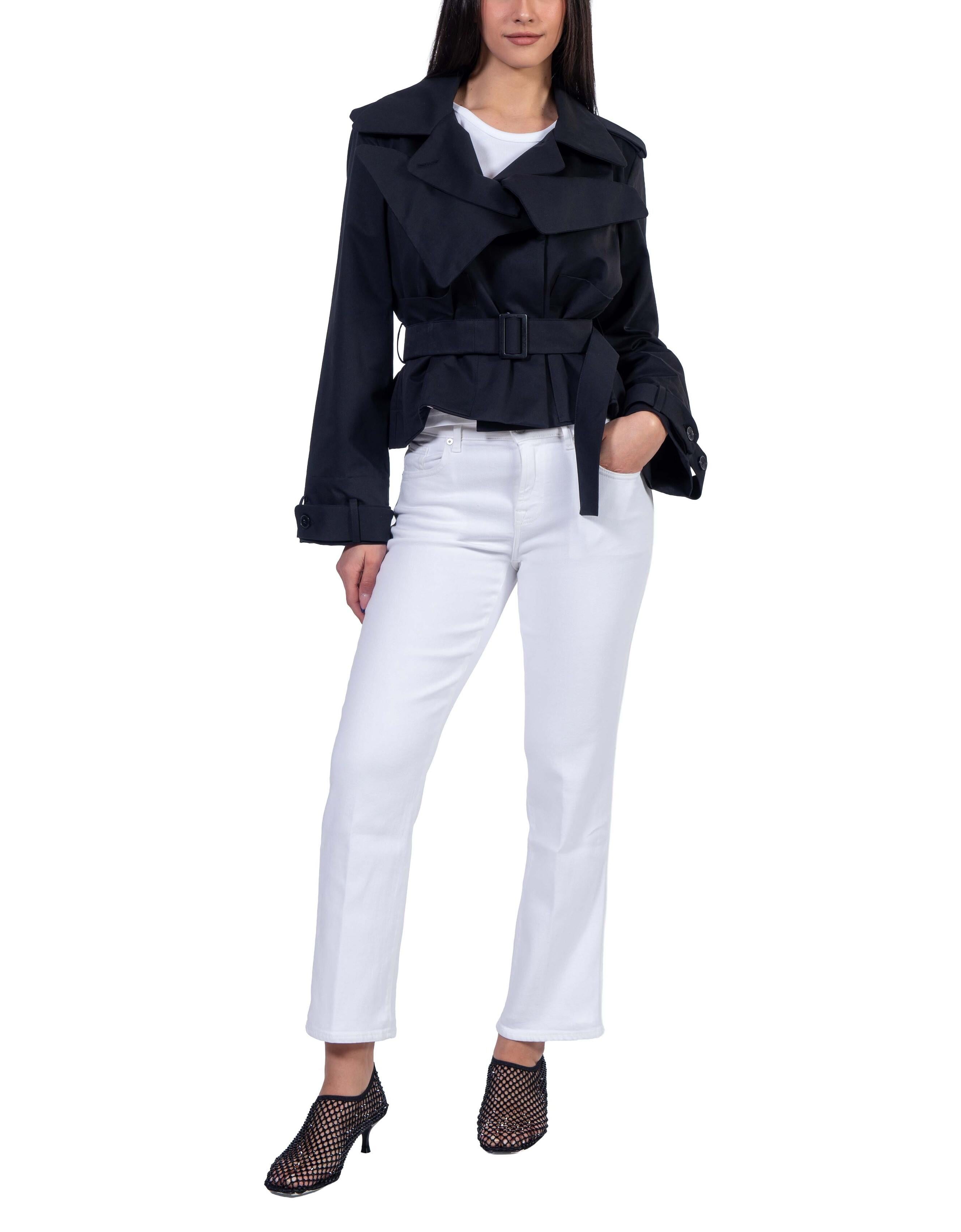 Trench corto nero BA814 TRENCH BLACK Balossa 