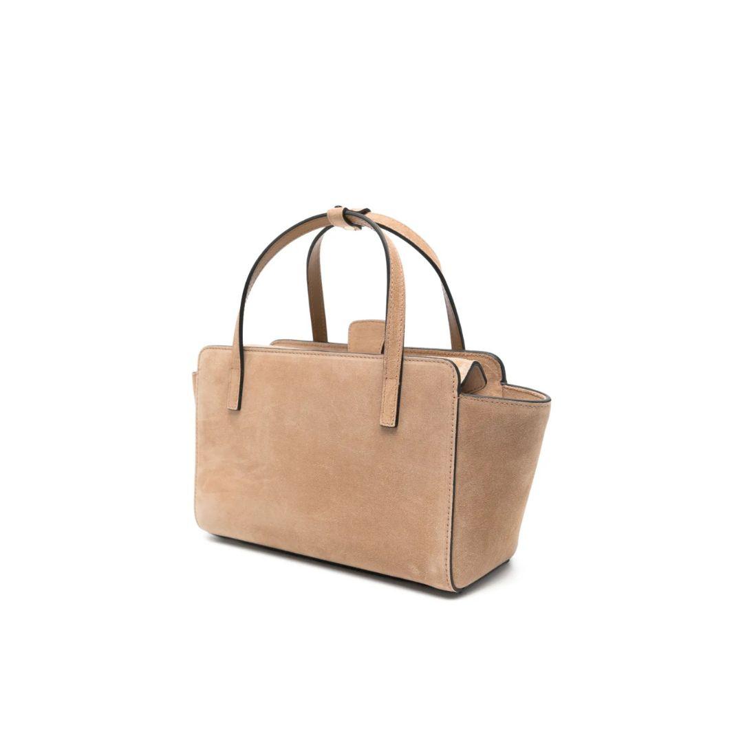 Borsa Flpa S in suede camel FLAP S SUEDE CAMEL HIDESINS 
