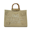 Shopping Butterfly in canvas crema