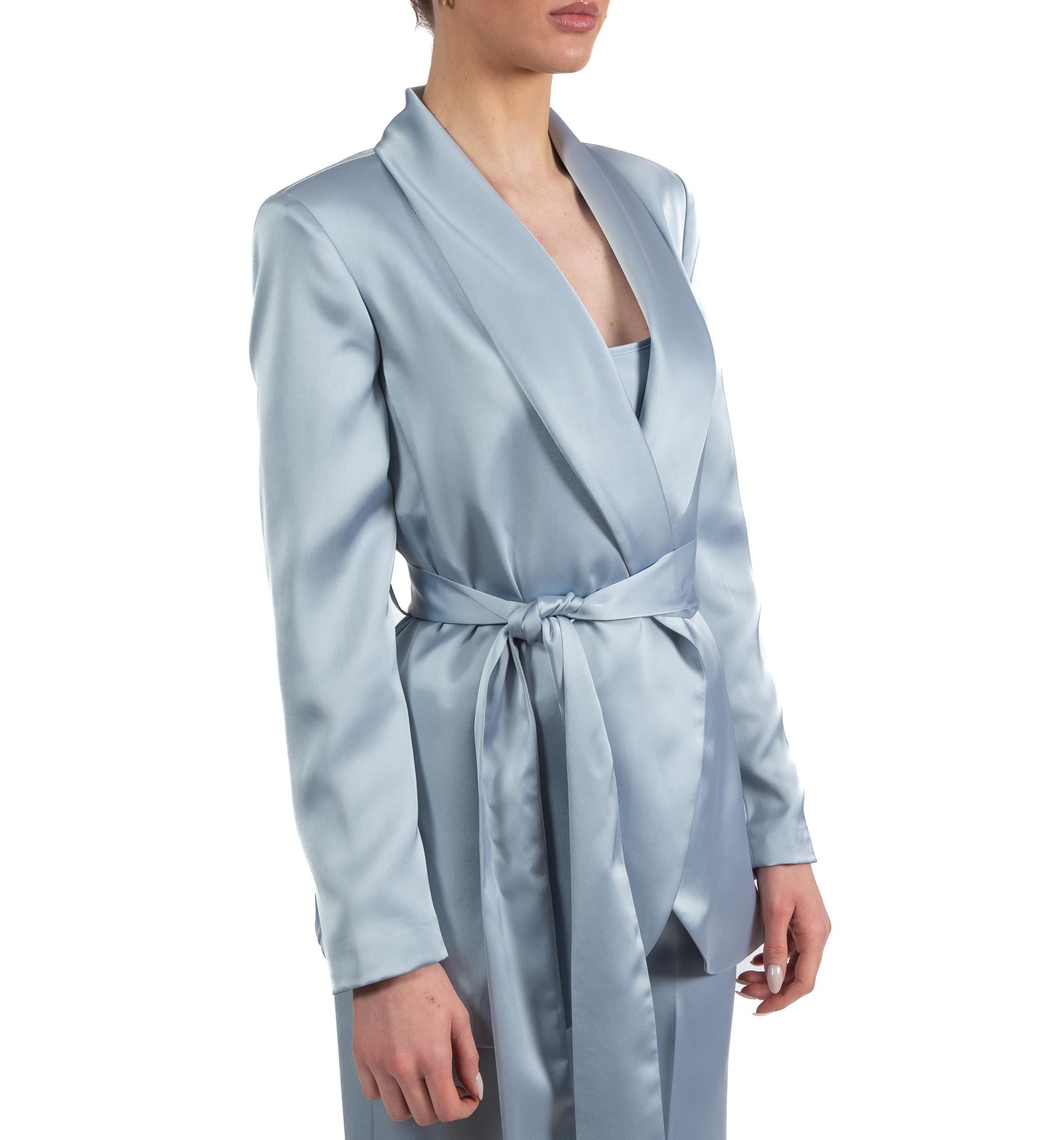 Giacca in raso con cintura 4531 2674 POLVERE ALICE MILLER 