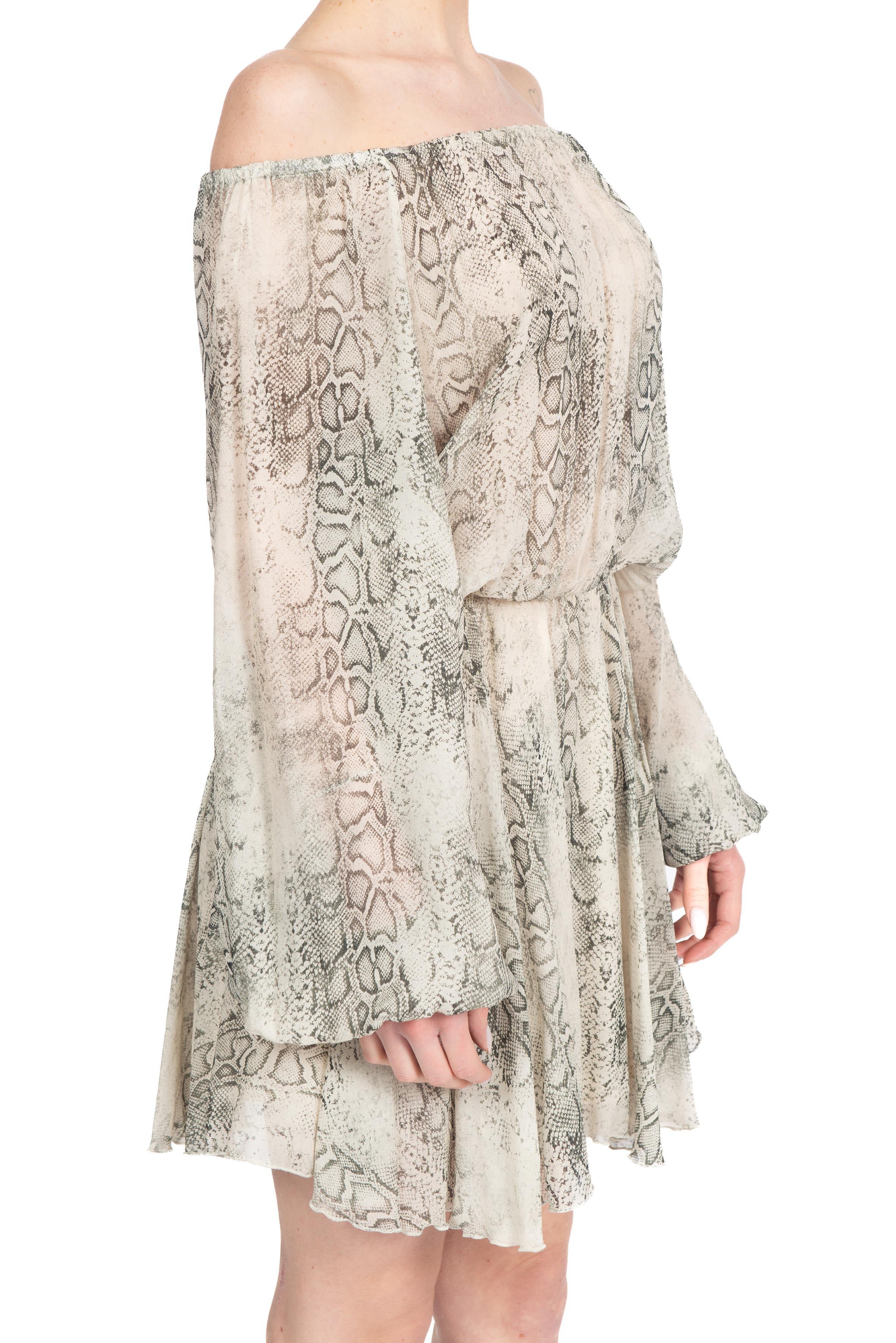 Abito corto stampa pitone 41219 41219 SABBIA FEDERICA TOSI 