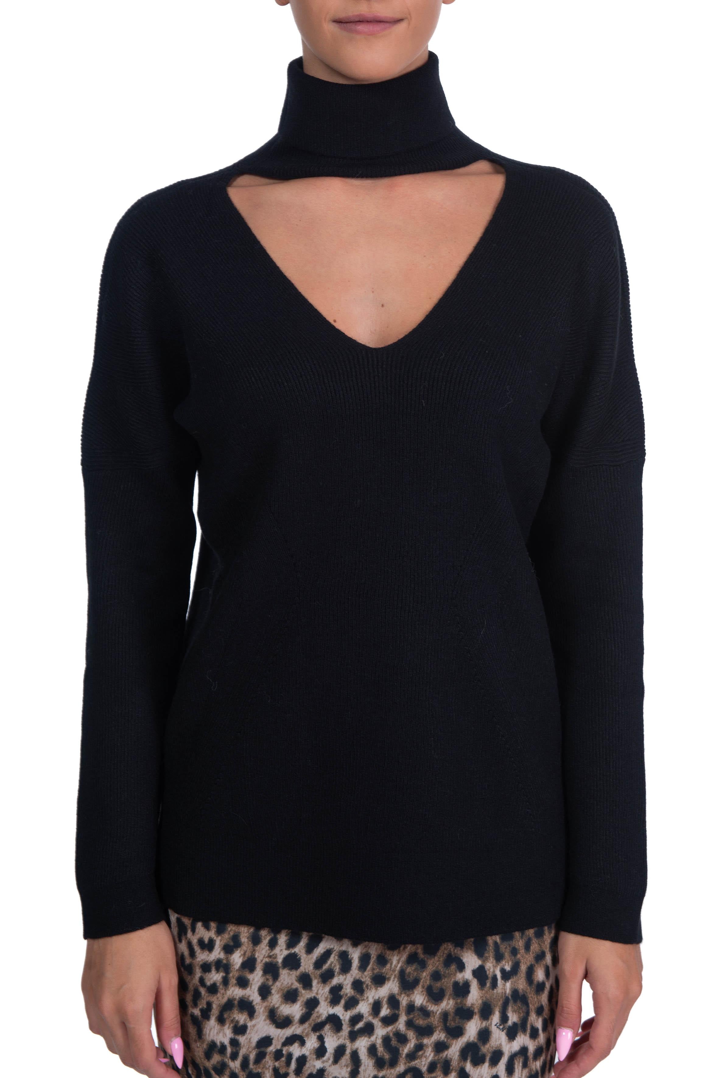 Maglia collo alto nera 59203 N D.EXTERIOR 