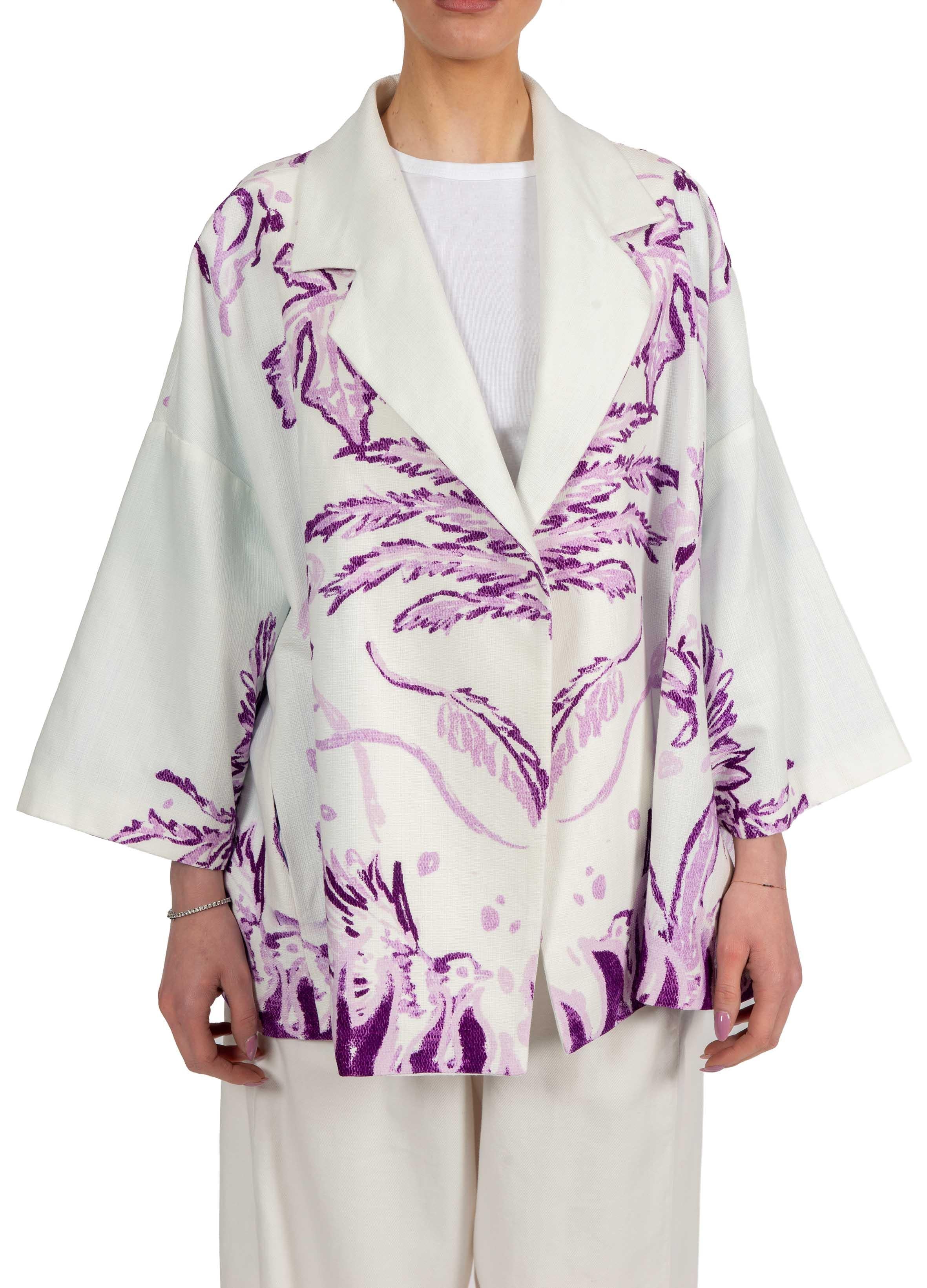 Caban Stella Jean stampa palma. JC426 STAMPA PALMA STELLA JEAN 