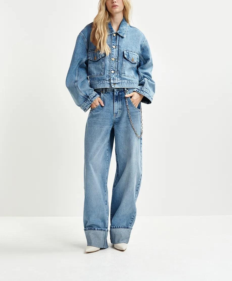 Jeans Huge barrel HUGE BARREL AB08 AQUA BLUE ESSENTIEL ANTWERP 