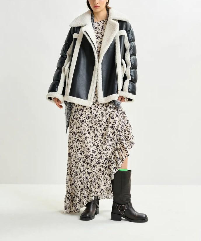 Giaccone Ifie in montone ecologico IFIE BLACK ESSENTIEL ANTWERP 