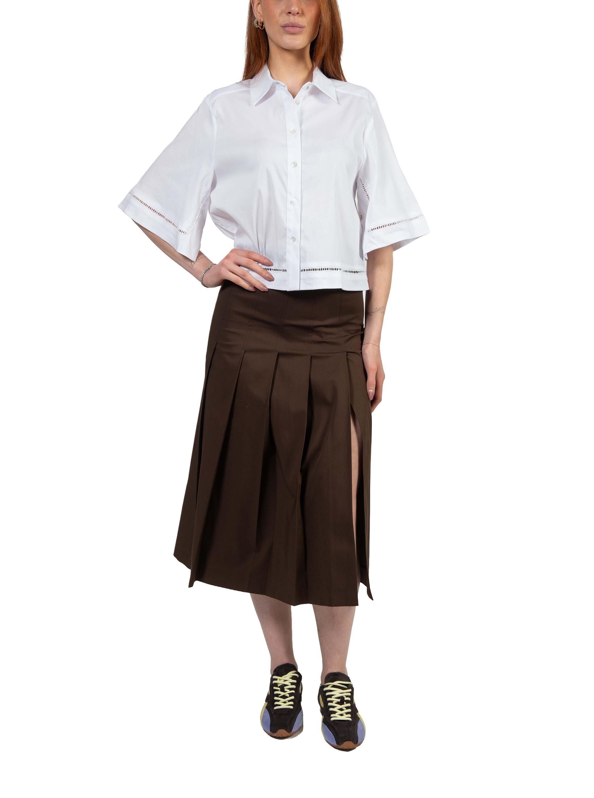 Gonna a pieghe marrone 4894 4153 MOKA ALICE MILLER 