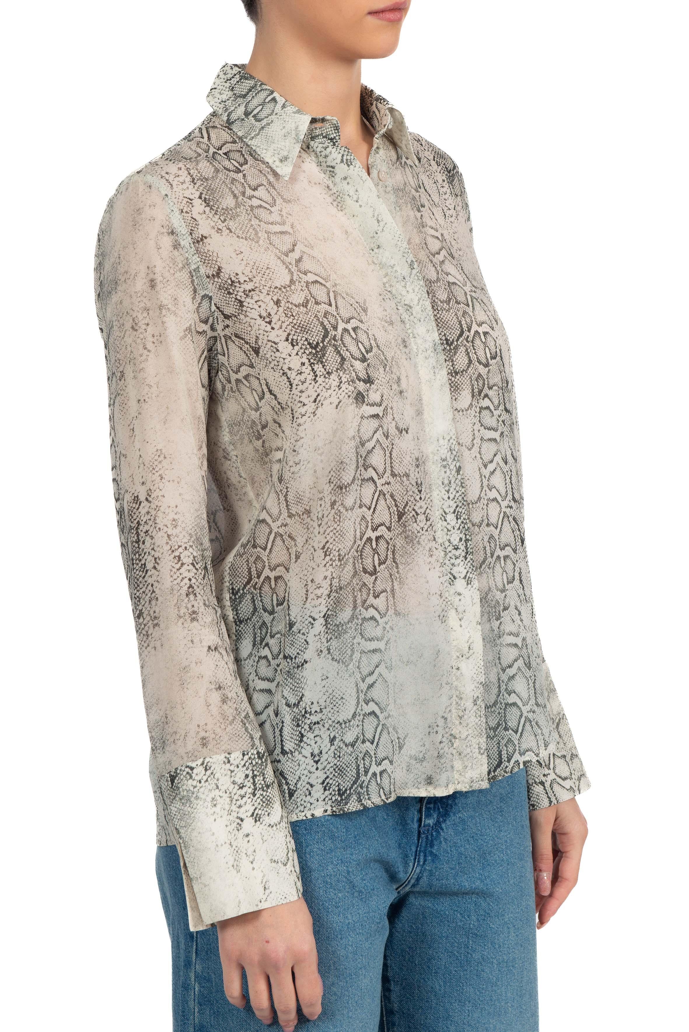 Camicia stampa pitone 41105 SABBIA 35 FEDERICA TOSI 