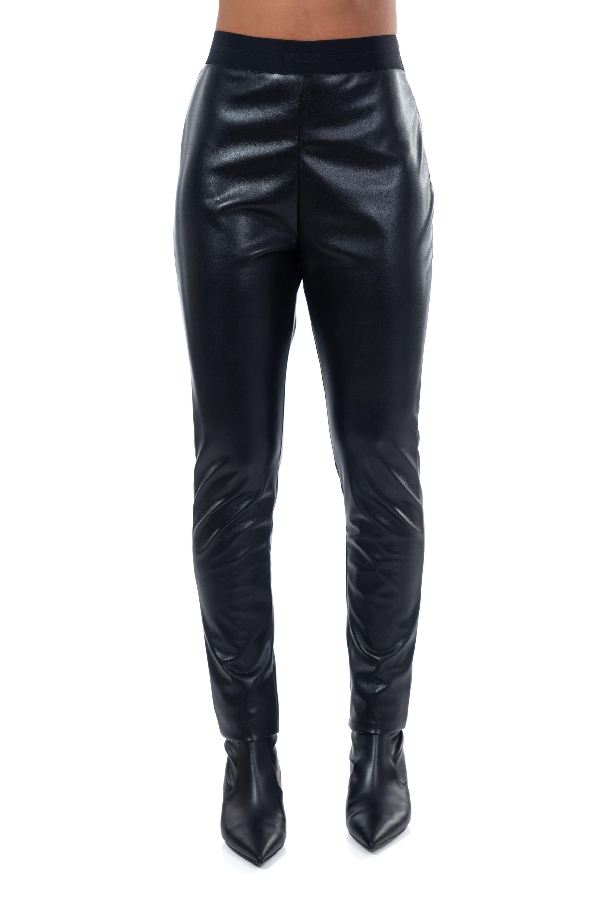 Leggings ecopelle nero 3741MDP18 N MSGM 
