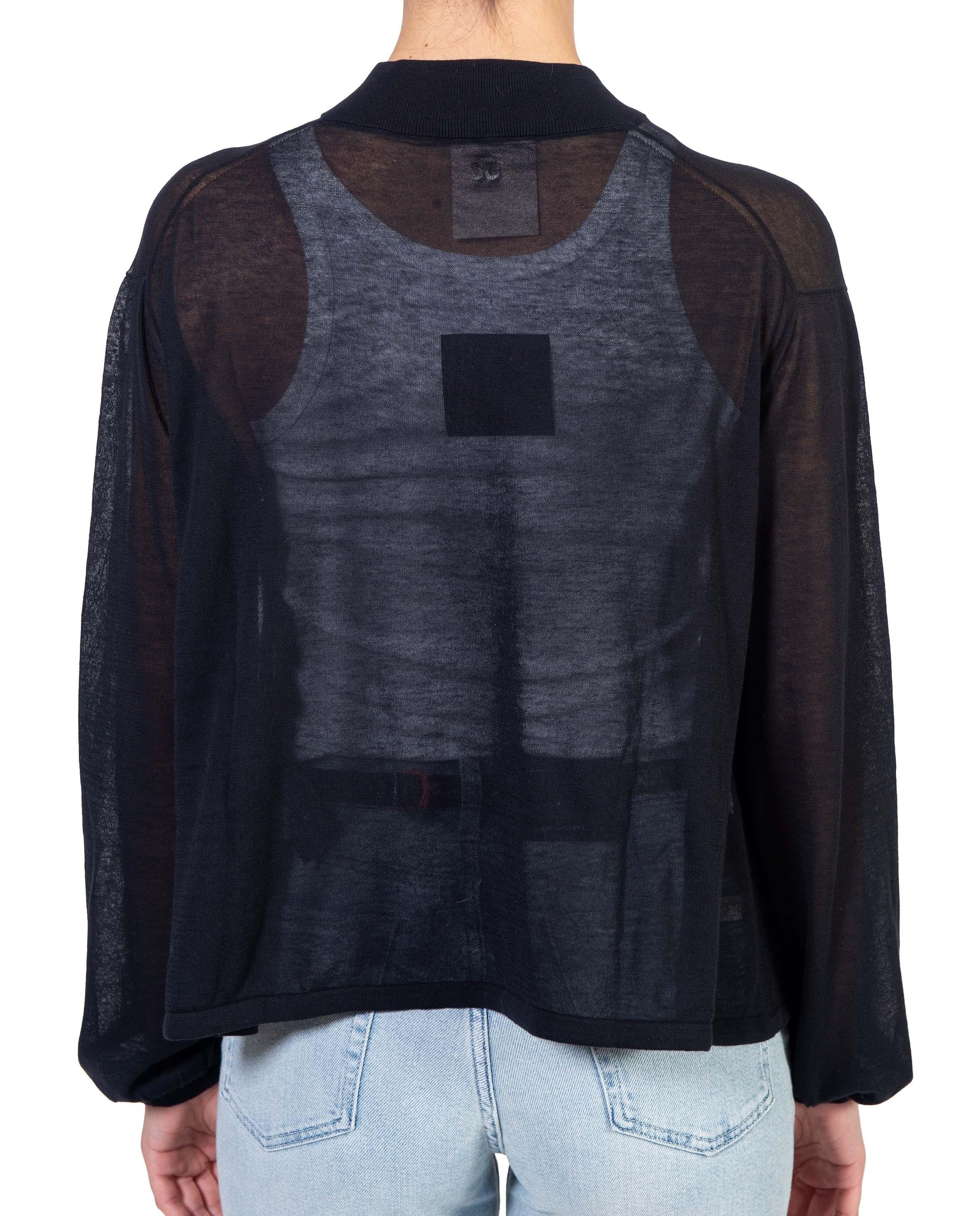 Cardigan Earleen nero EARLEEN S6SC29 NERO SEMICOUTURE 