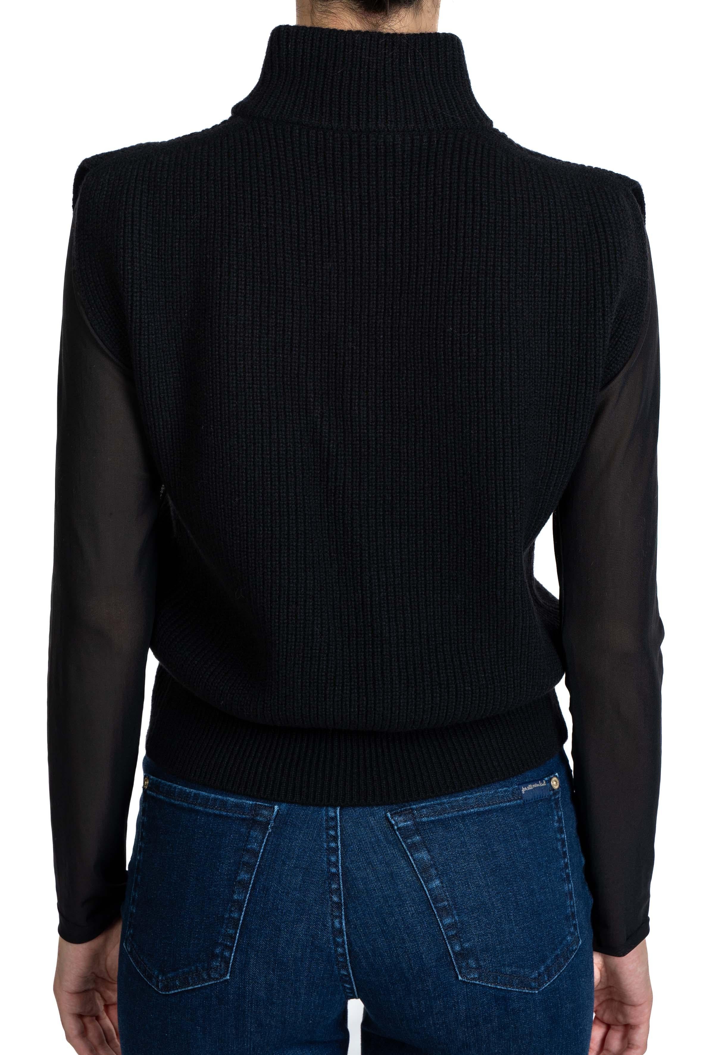 Gilet treccia 6114 N D.EXTERIOR 