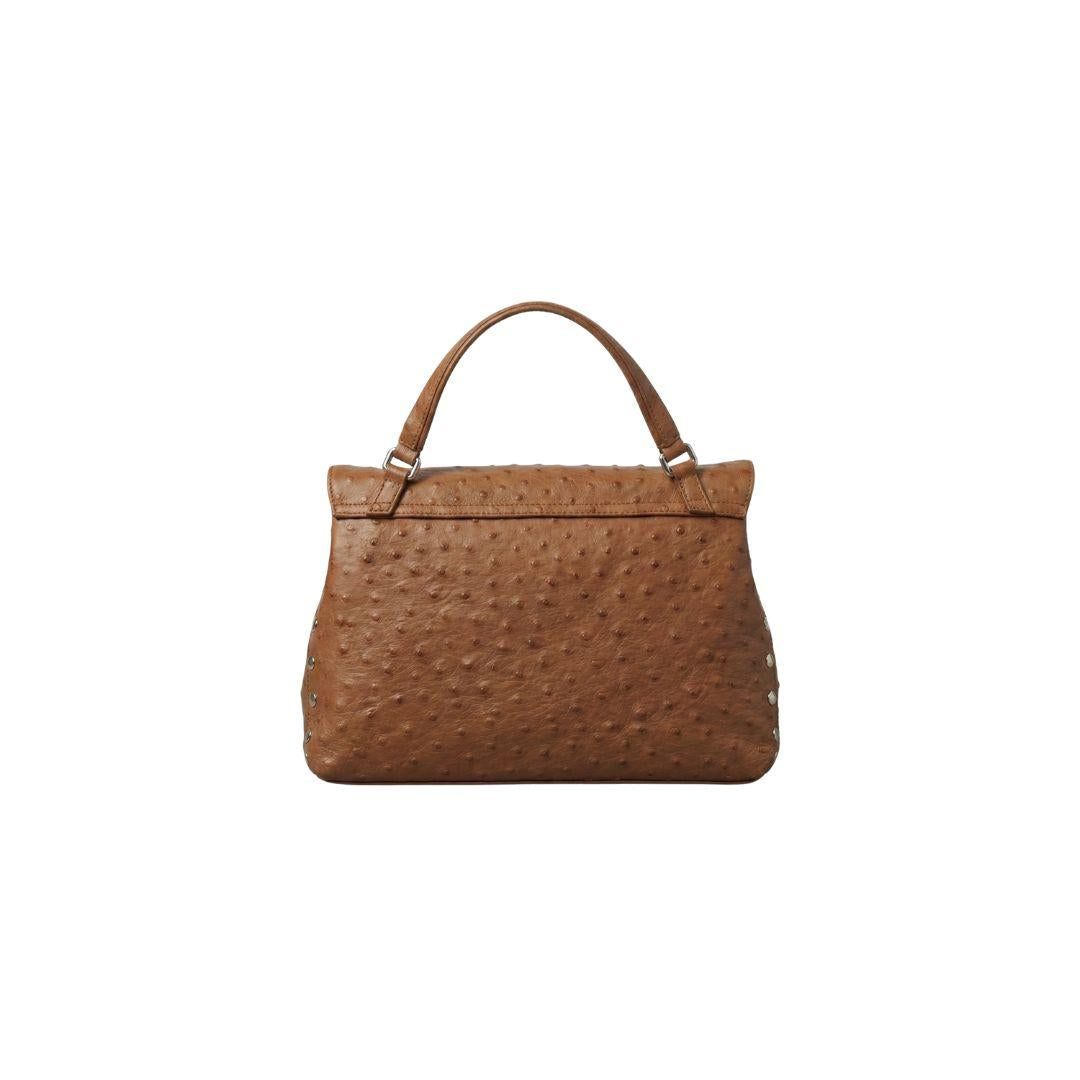 Borsa Postina S cactus brown cuoio POSTINA S CACTUS BROWN CUOIO ROMANO ZANELLATO 