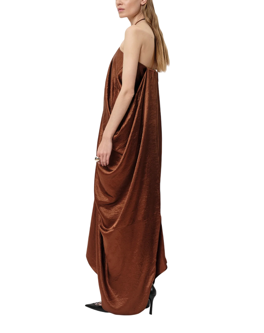 Abito Annika marrone ANNIKA DRESS TOFFEE HERSKIND 