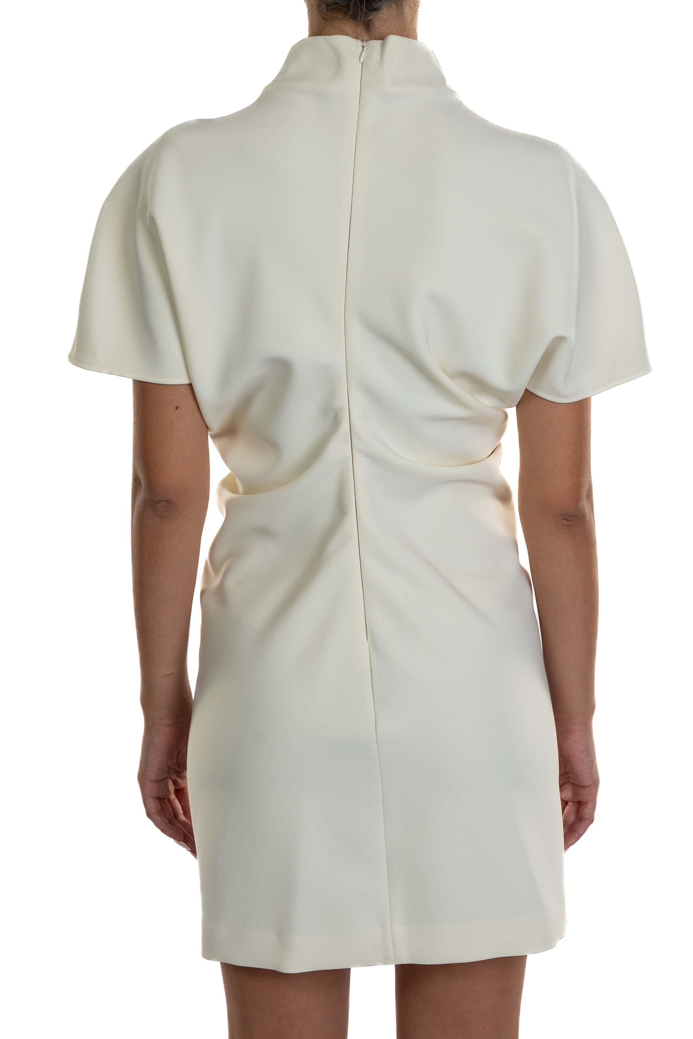 Abito corto cady collo alto 31200 313 LATTE FEDERICA TOSI 