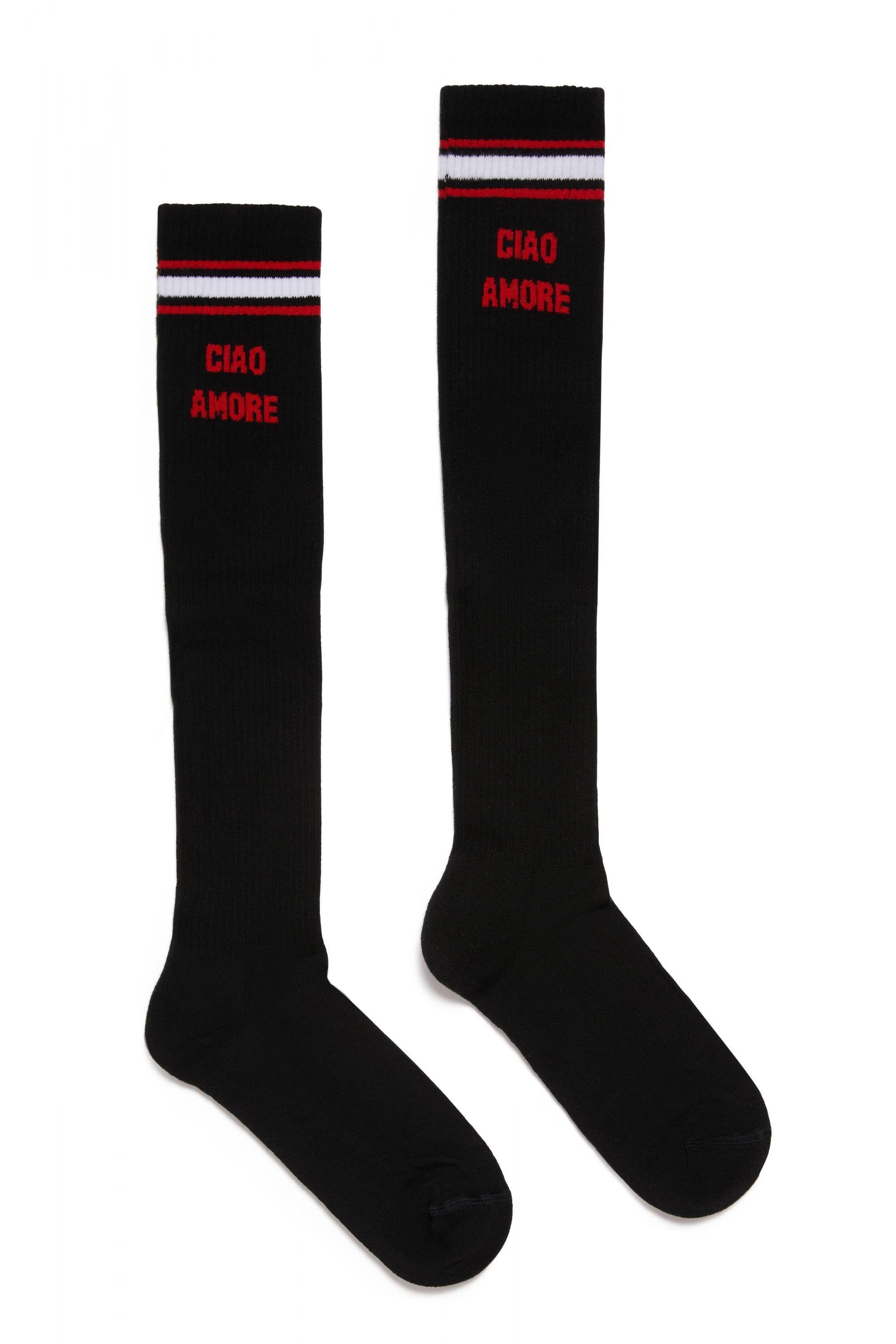 Calzini lunghi neri ciao amore 290201 LONG SOCKS MN GIADA BENINCASA 