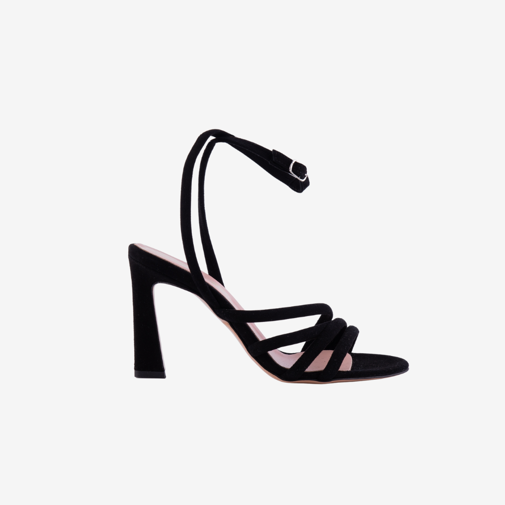 Sandalo in camoscio nero. 3715 N ANNA F 
