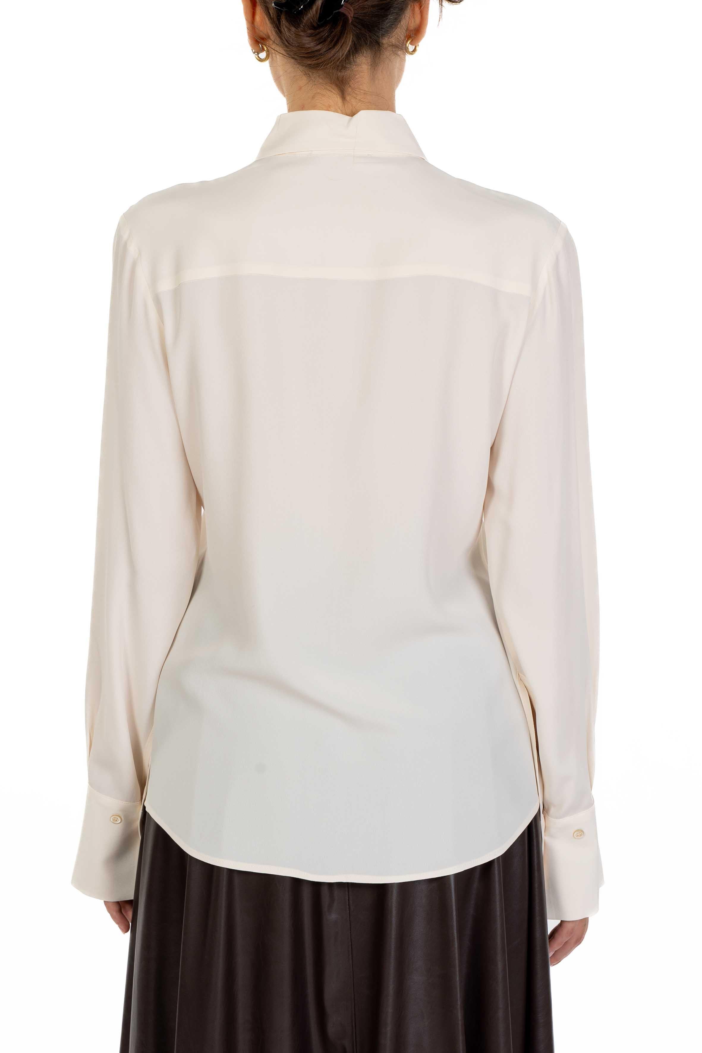 Camicia misto seta panna 4494 4057 NATURALE ALICE MILLER 