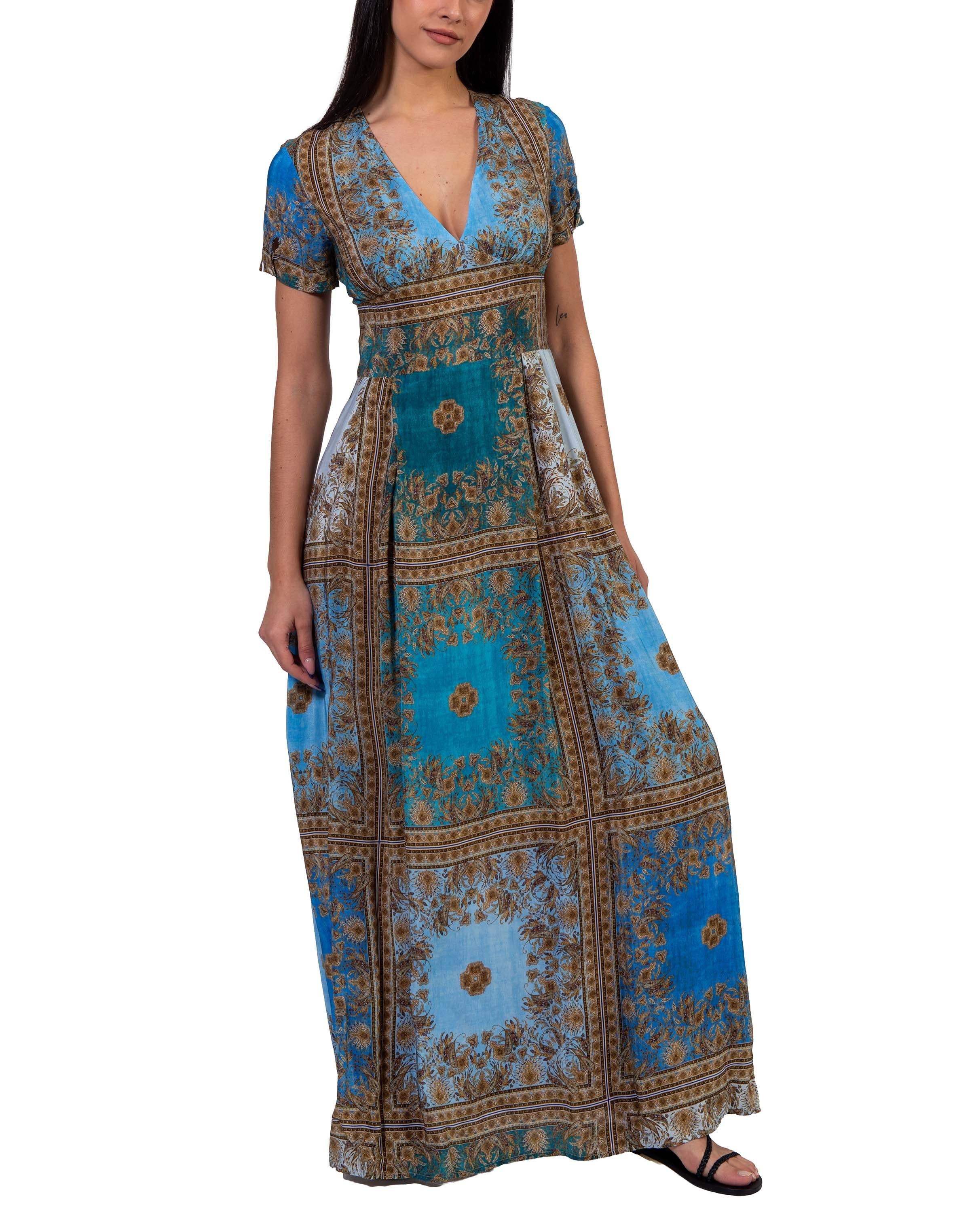 Abito lungo fantasia IRIS FANTASIA ORTO BOTAMICO 