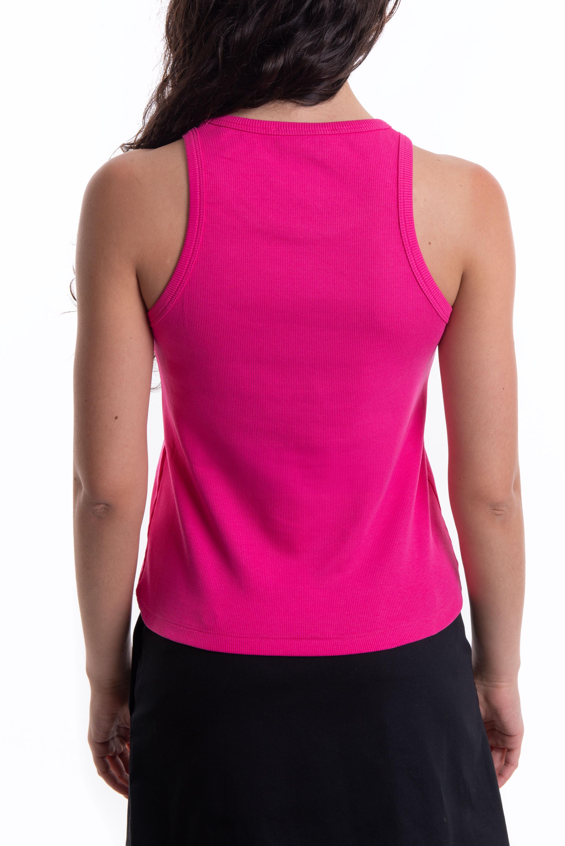 Canotta con scritta 3641MDT86 F MSGM 