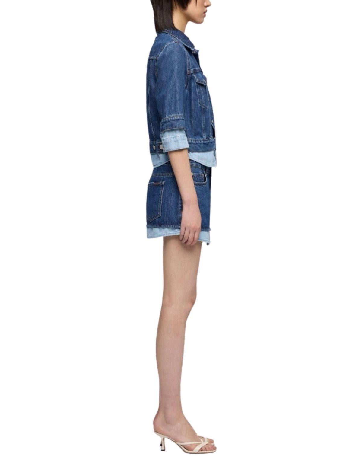 Giubbino jeans Double layer DOUBLE LAYER TRUCKET SHADOW U73DM 7 FOR ALL MANKIND 