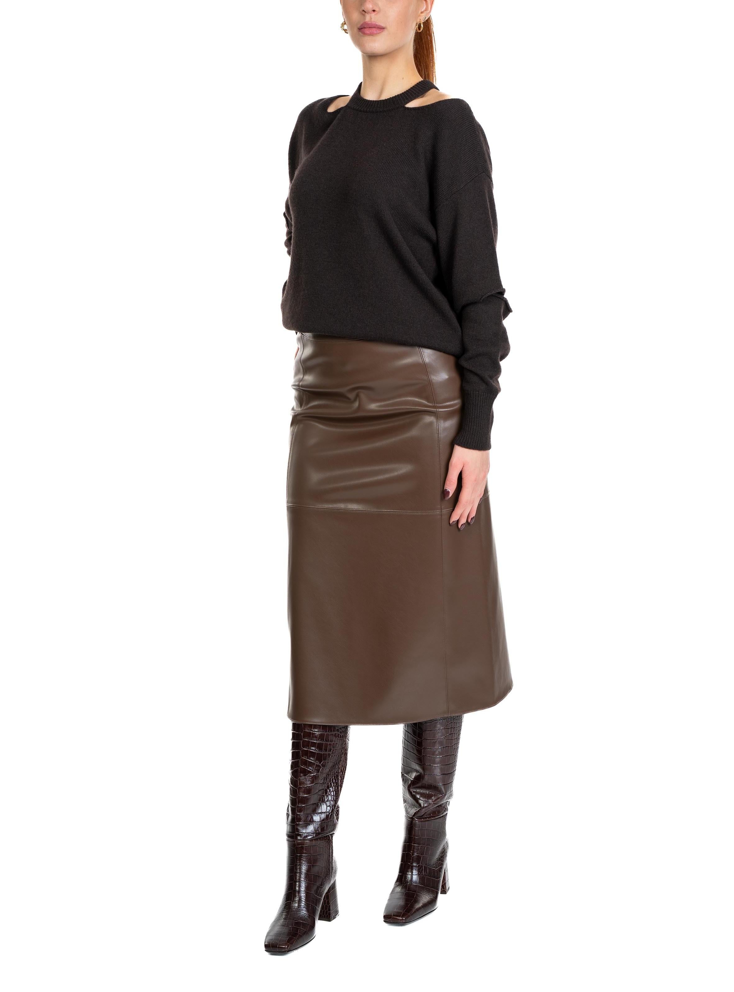 Maglia cut-out girocollo testa di moro 32006 MORO FEDERICA TOSI 