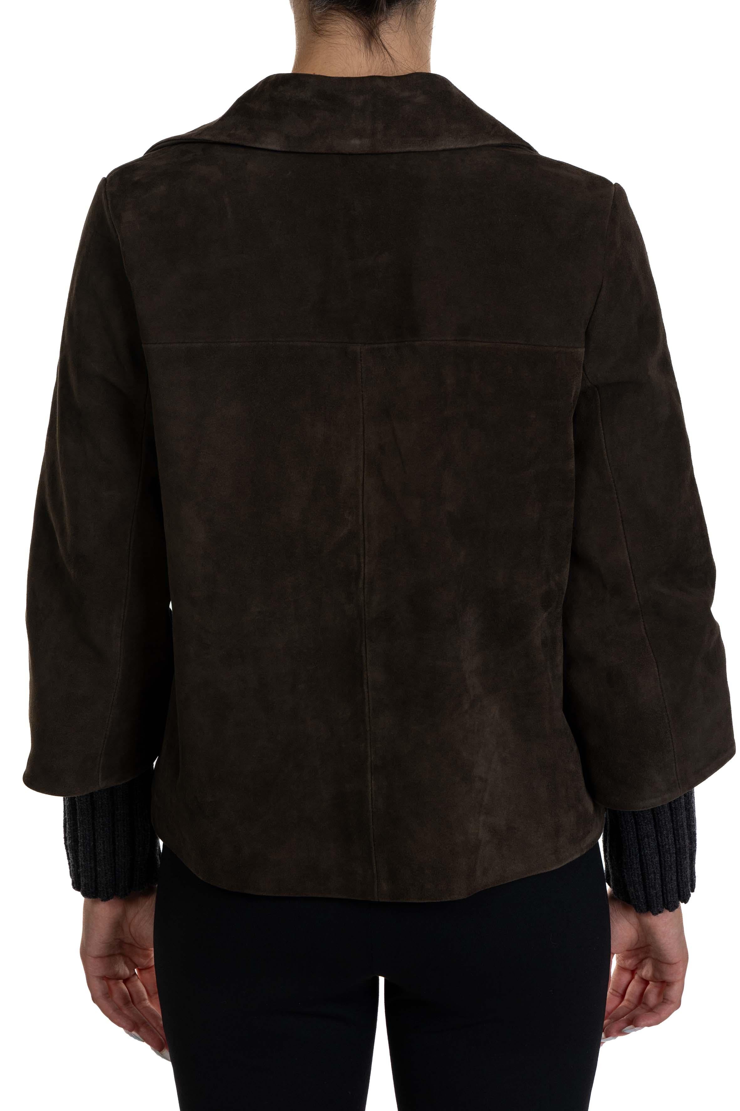 Chiodo Gemini in camoscio GEMINI SUEDE MOKA THE JACKIE LEATHERS 