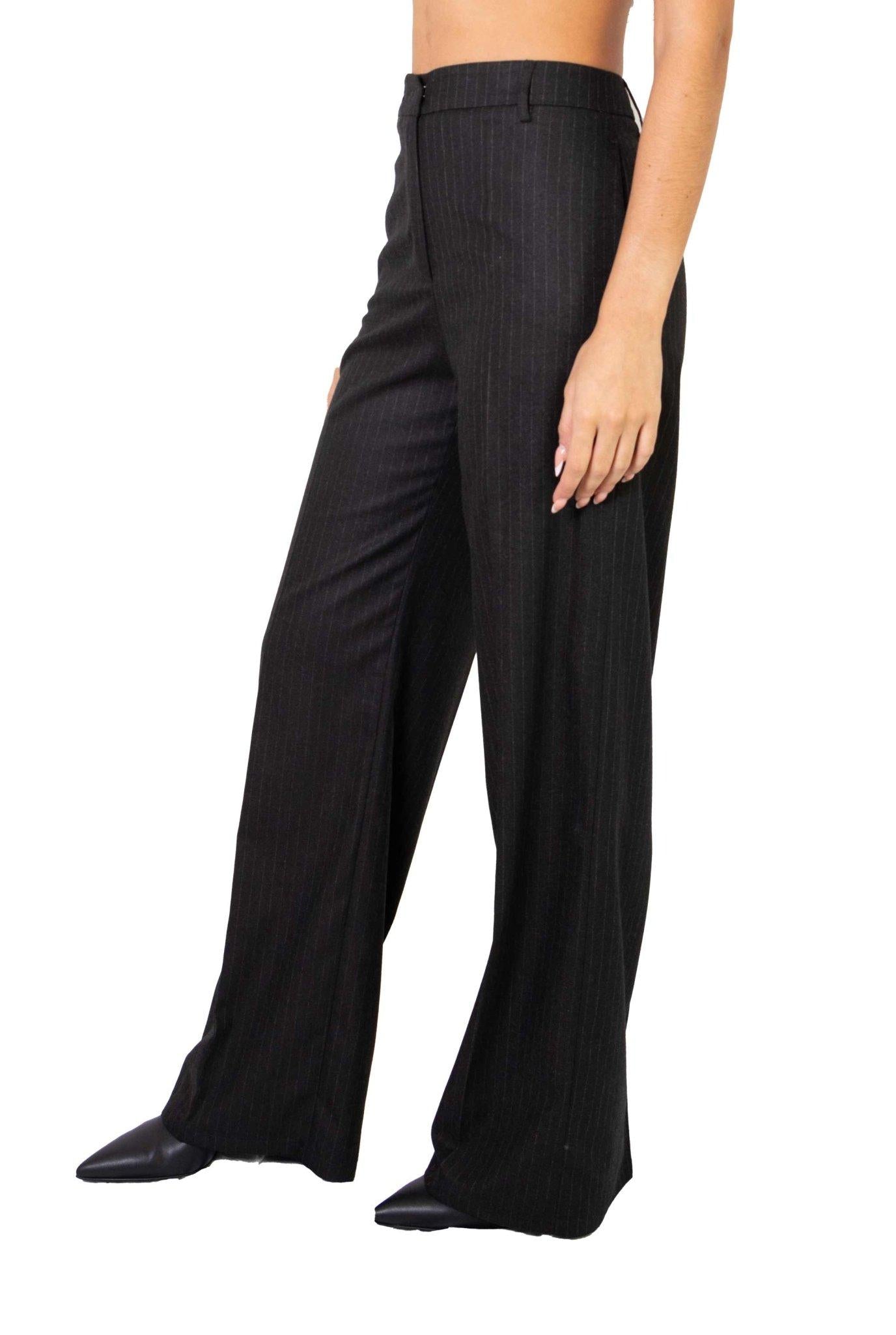 Pantaloni gessati grigio antracite 3514 4043 N ALICE MILLER 