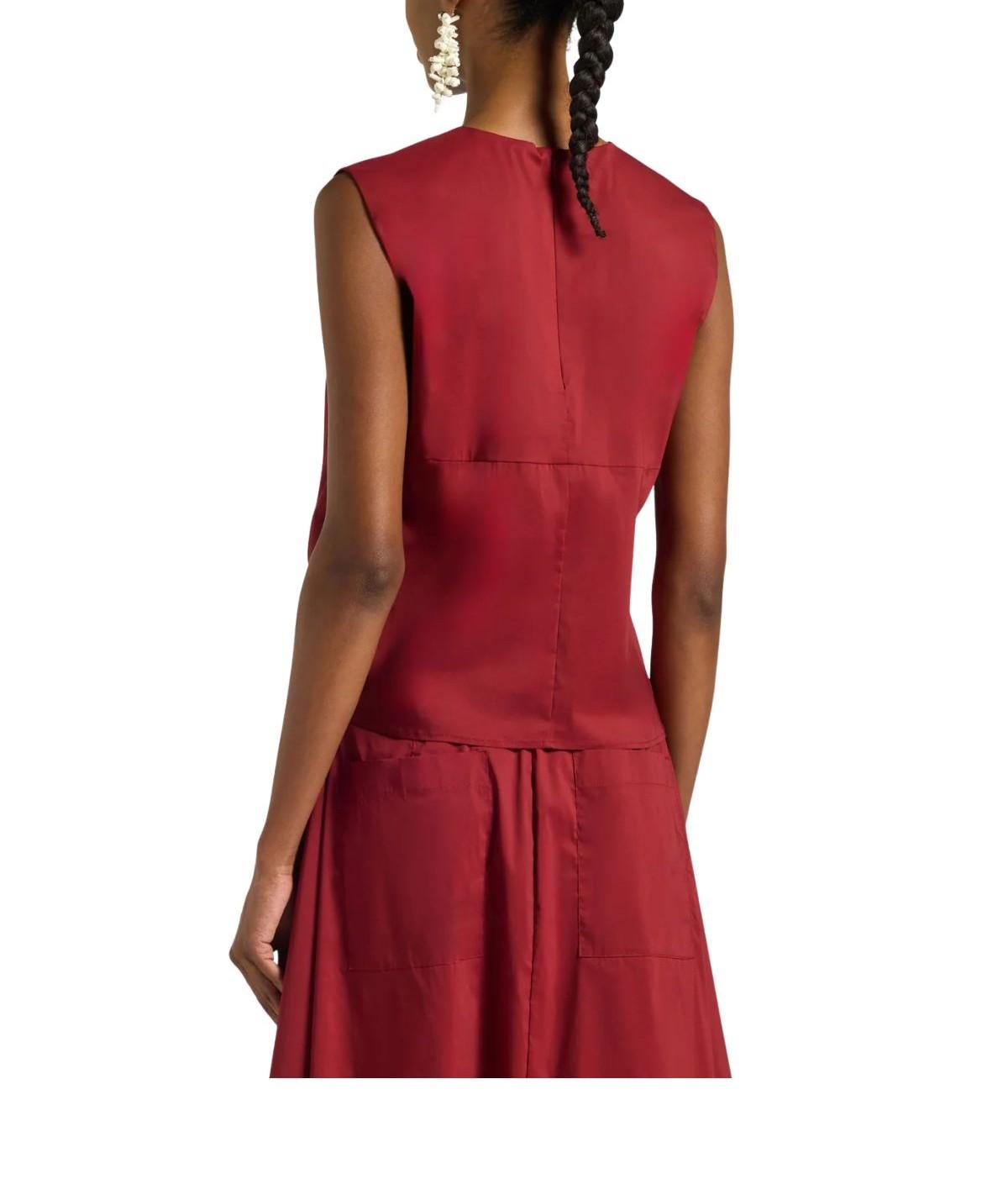 Top Gwen con nodo GWEN TERRAROSSA LIVIANA CONTI 