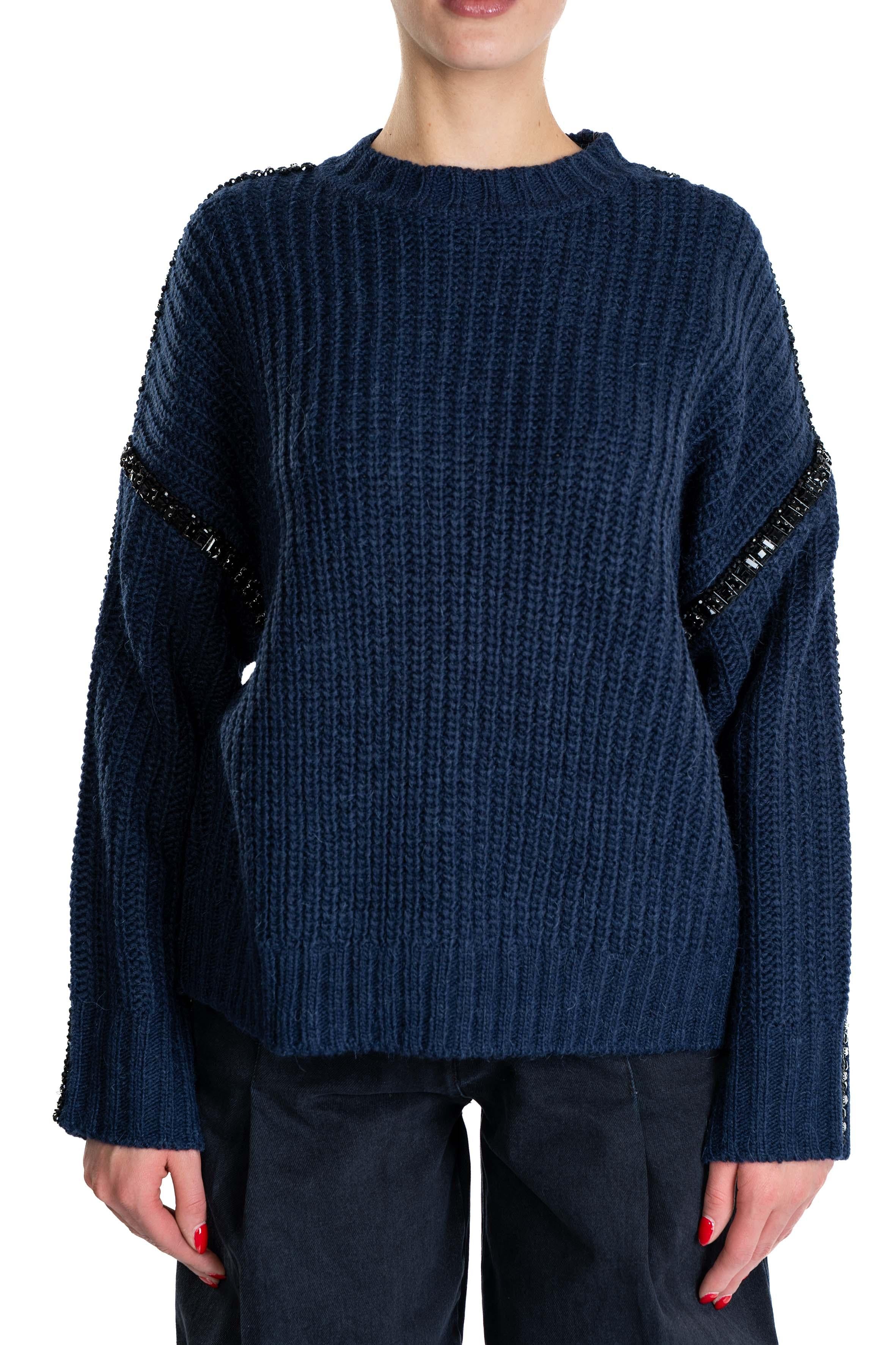 Maglione Indsay blu INDSAY BLACK ESSENTIEL ANTWERP 