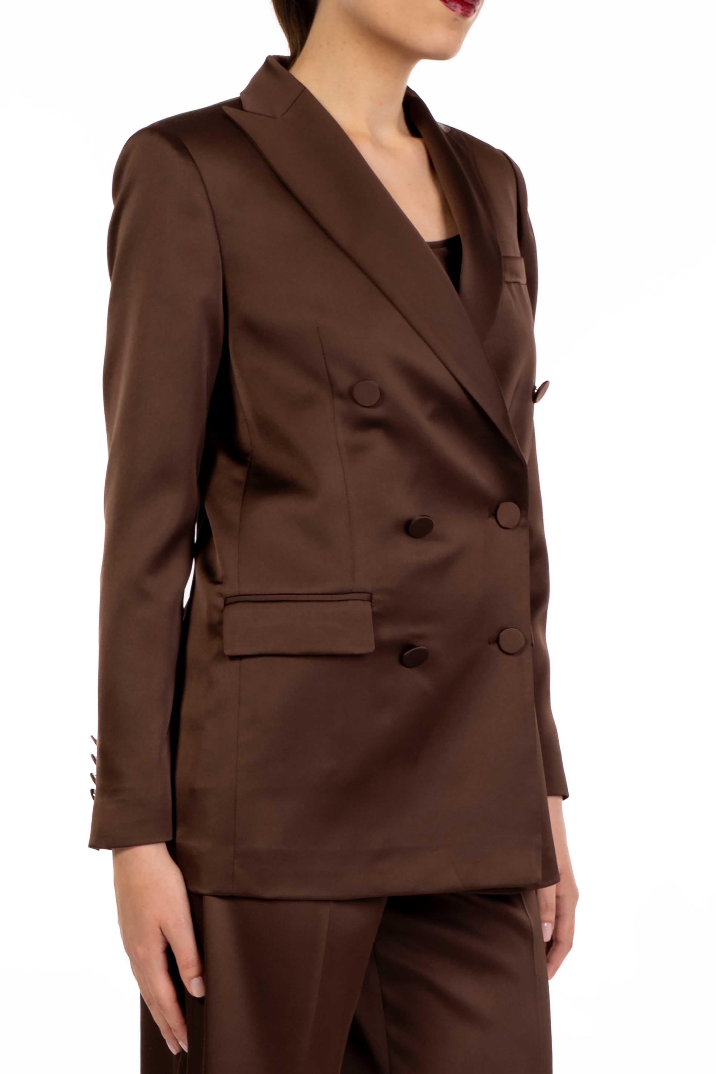 Giacca raso testa di moro 3687 331 CAFFE ALICE MILLER 